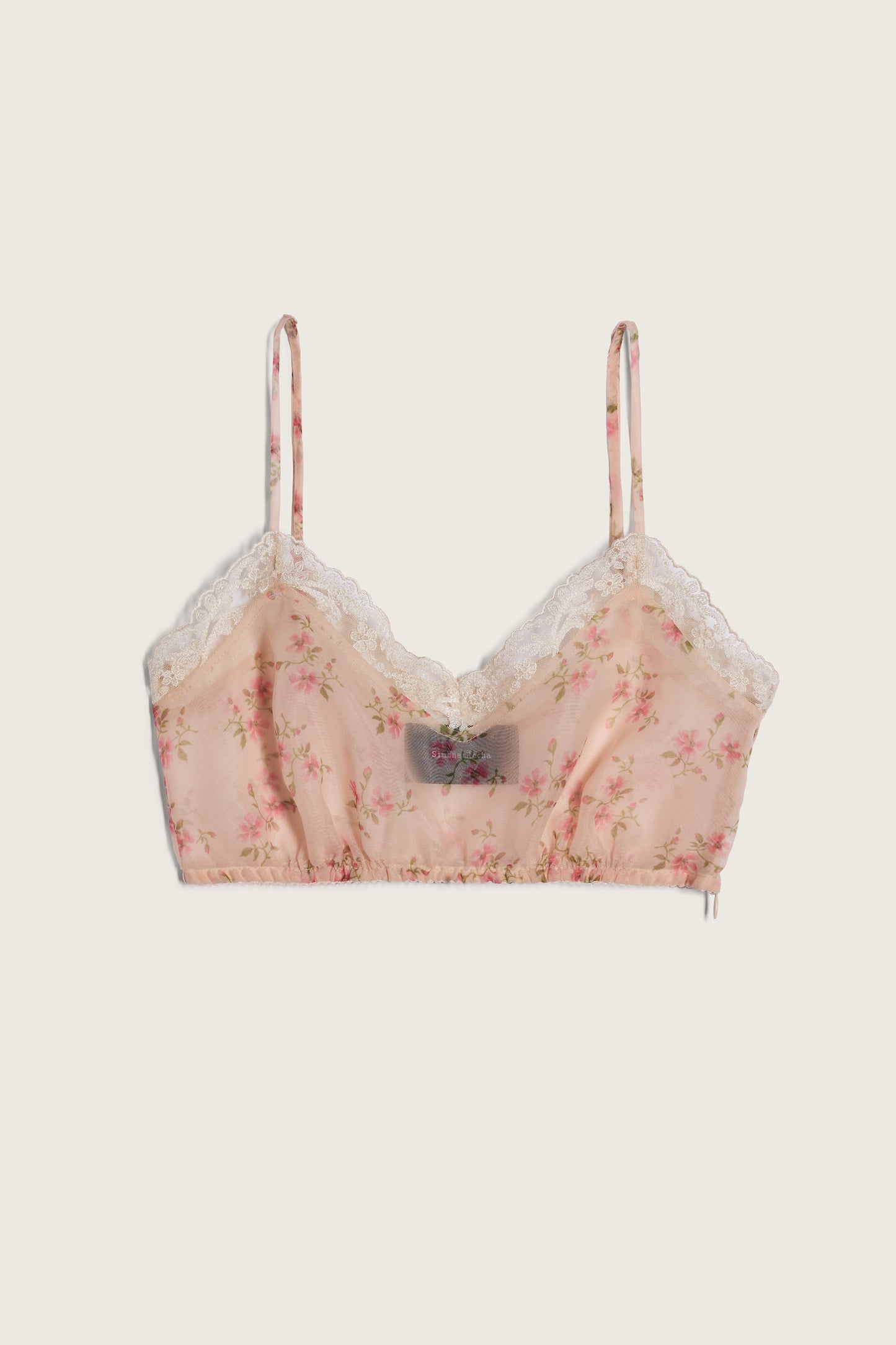 Sheer Lace Trim Bralette