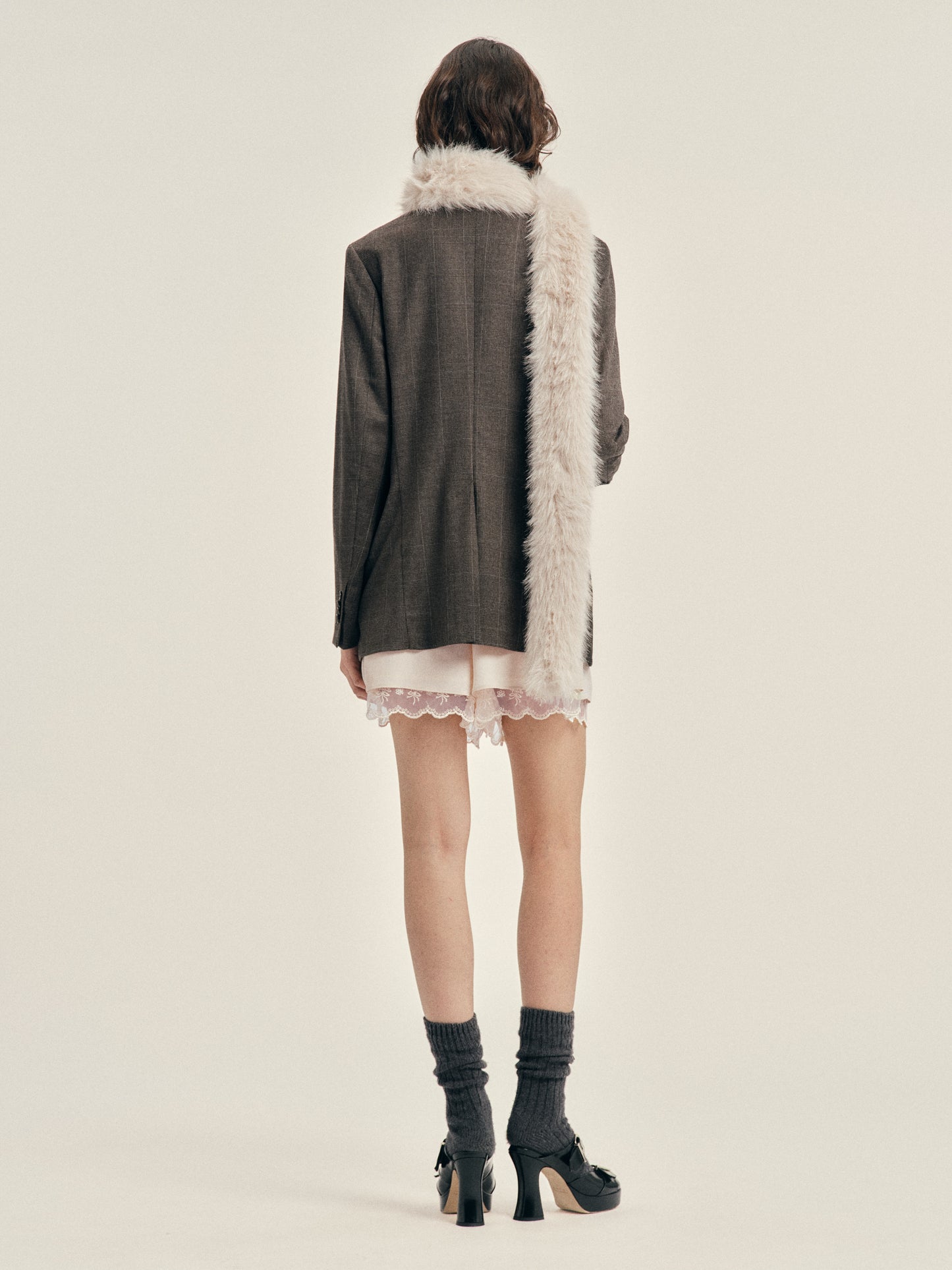 Embellished Hem Slice Jacket