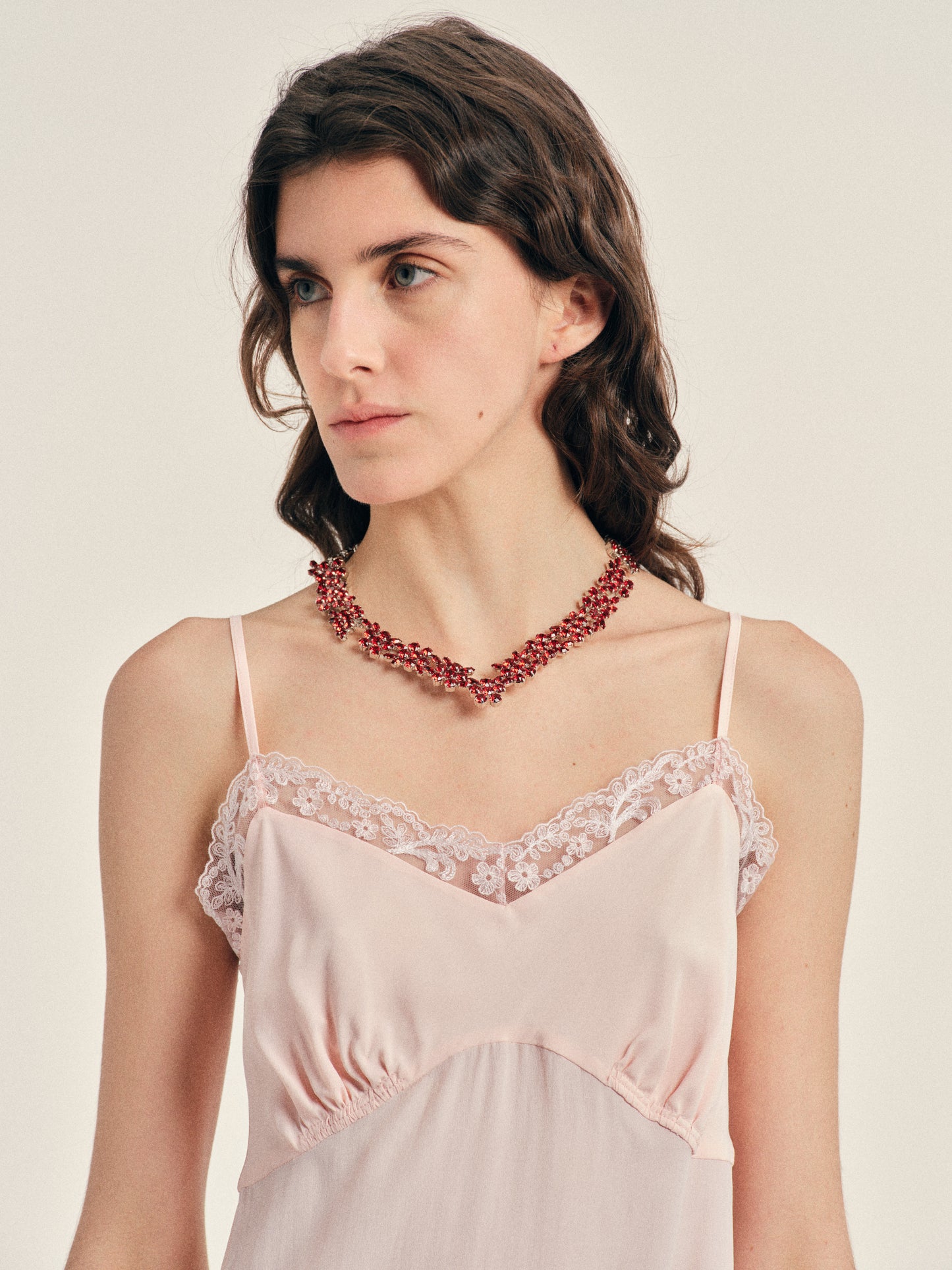 V-Line Floral Necklace