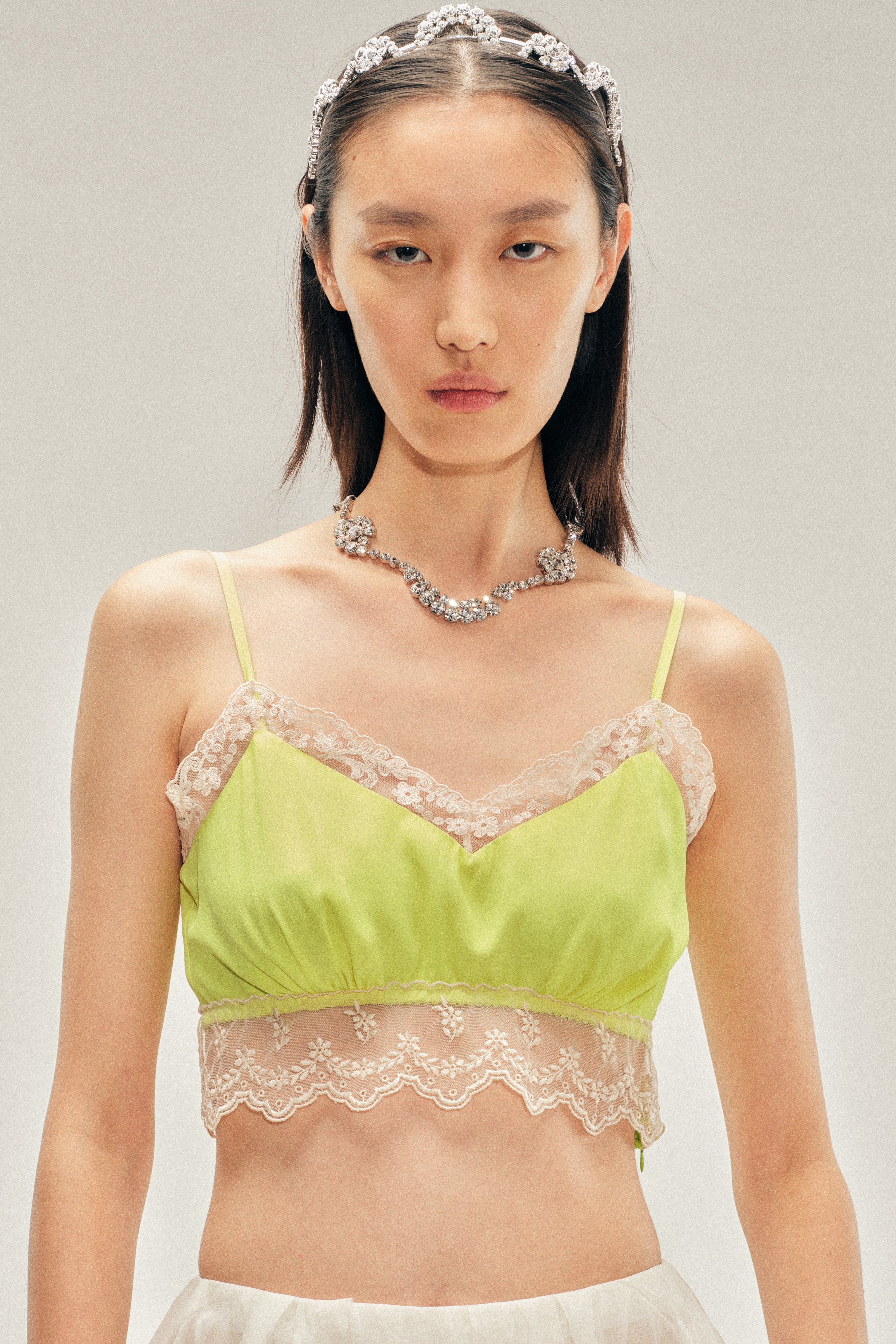 Lace Trim Negligee Bralette – Simone Rocha US