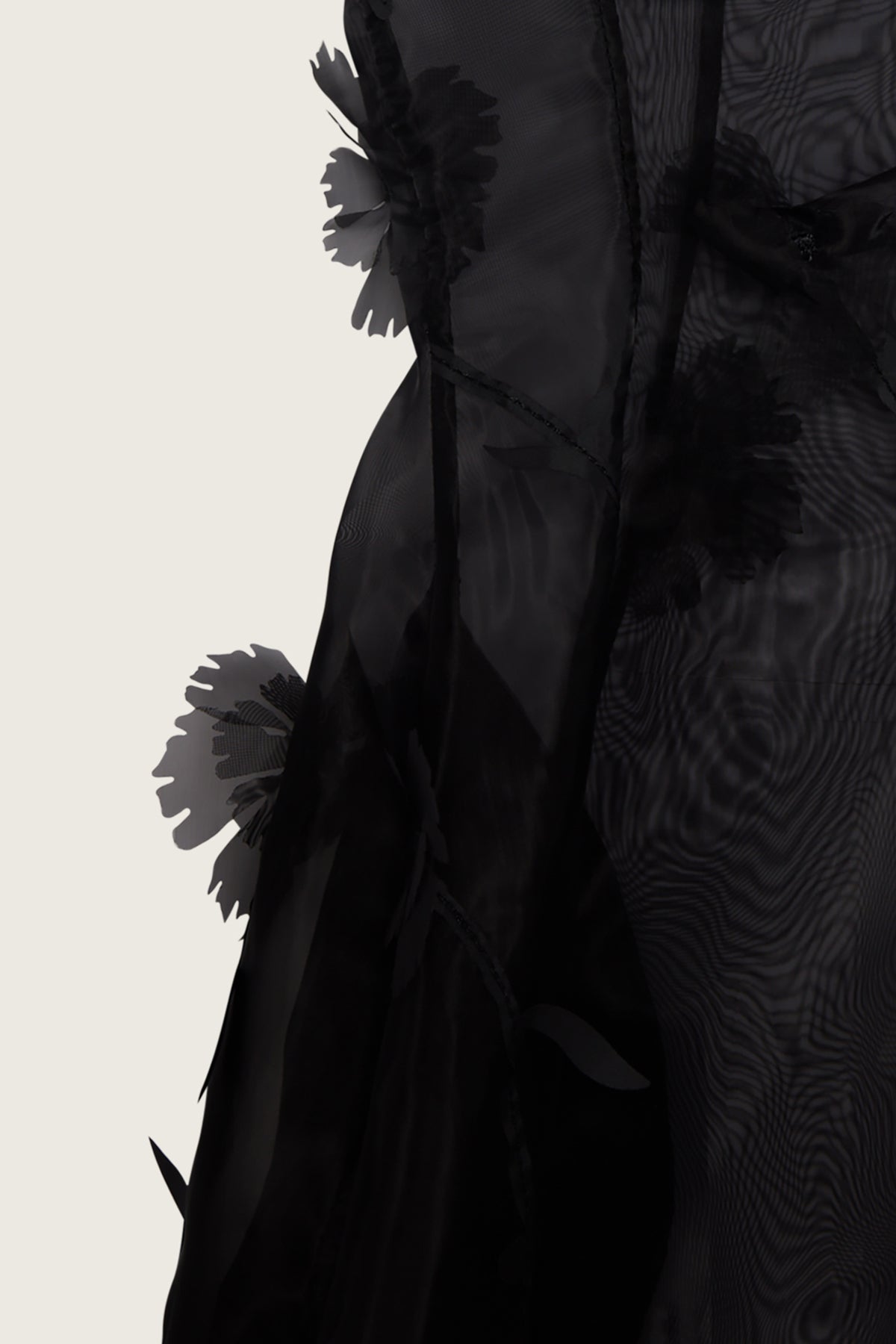 Carnation Organza Pencil Skirt