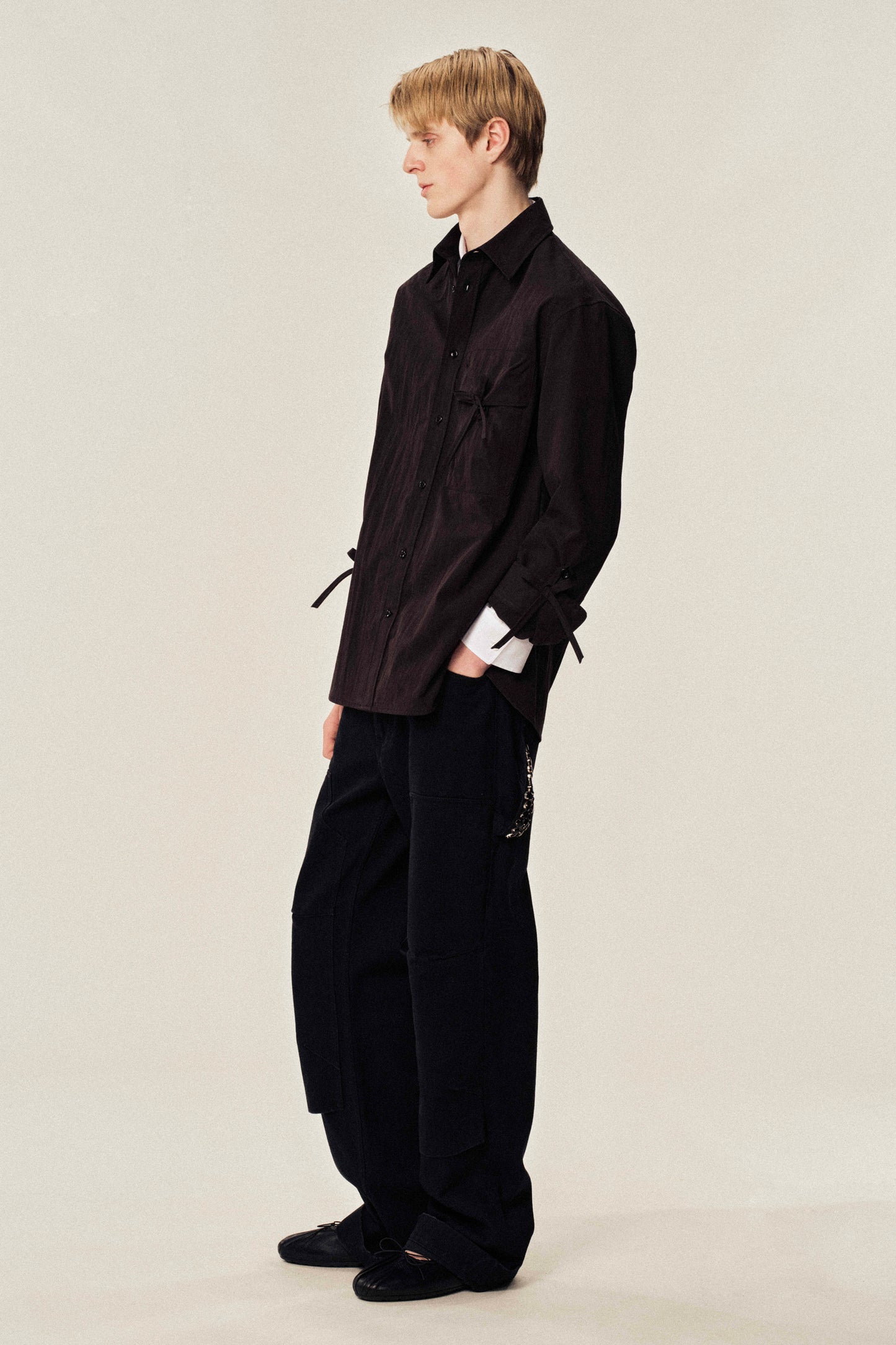 Bow Detail Workwear Shirt