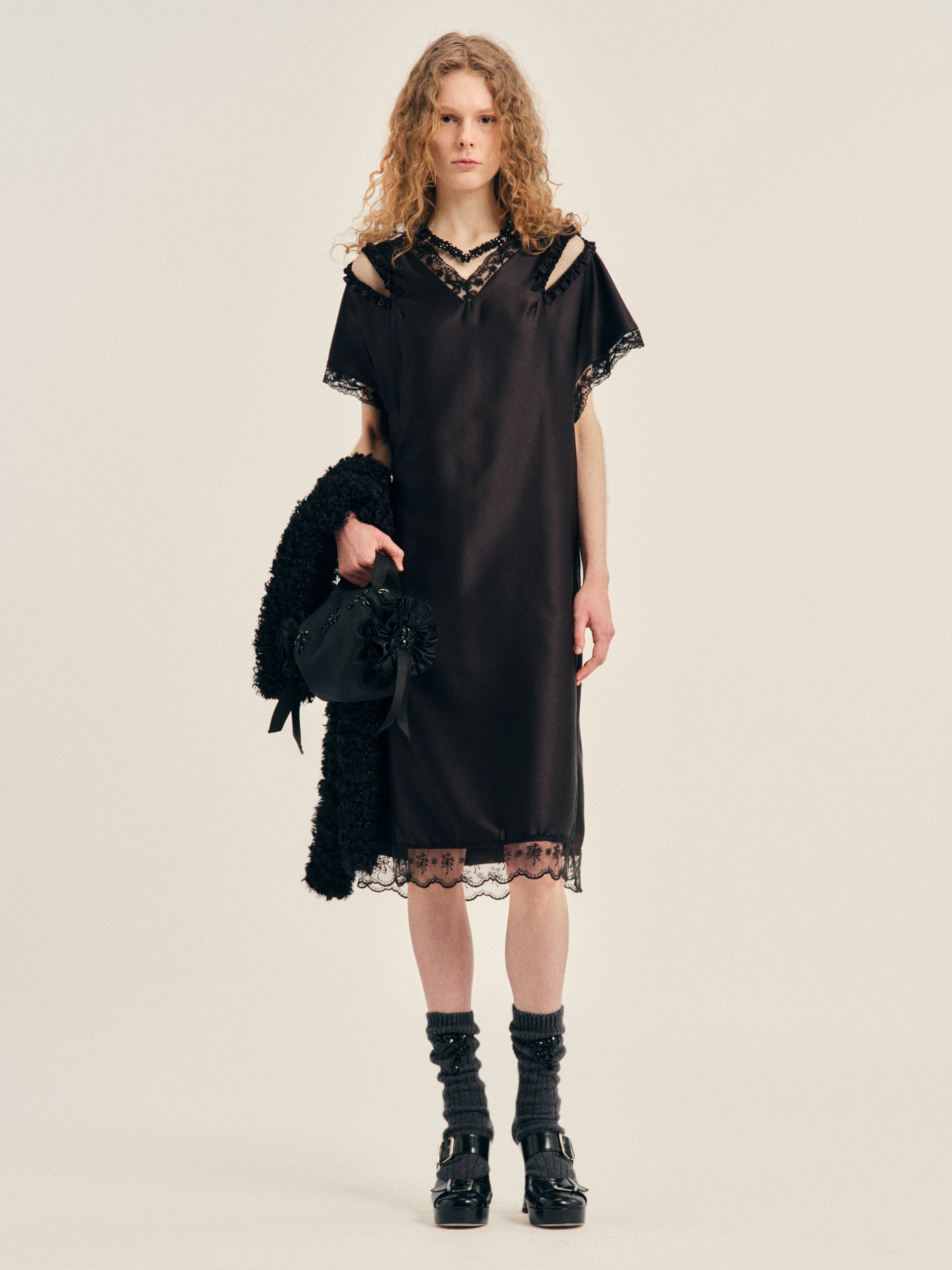 Slash Lace Trim Easy Dress – Simone Rocha US
