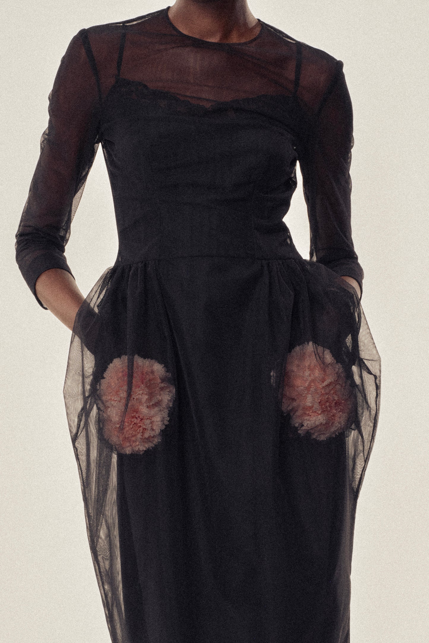 Stuffed Carnation Pocket Dress