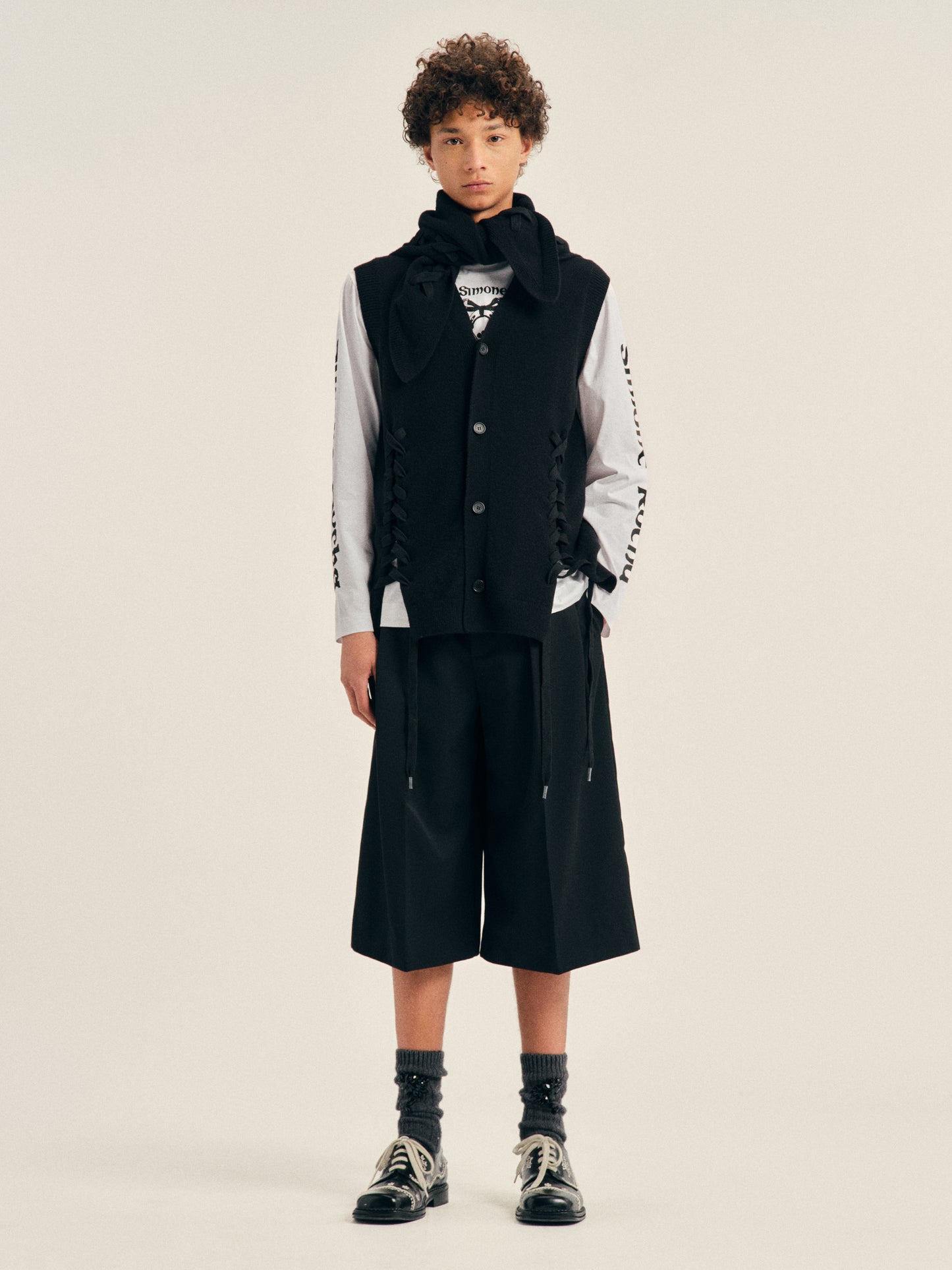 Merino Lace Up Neckerchief