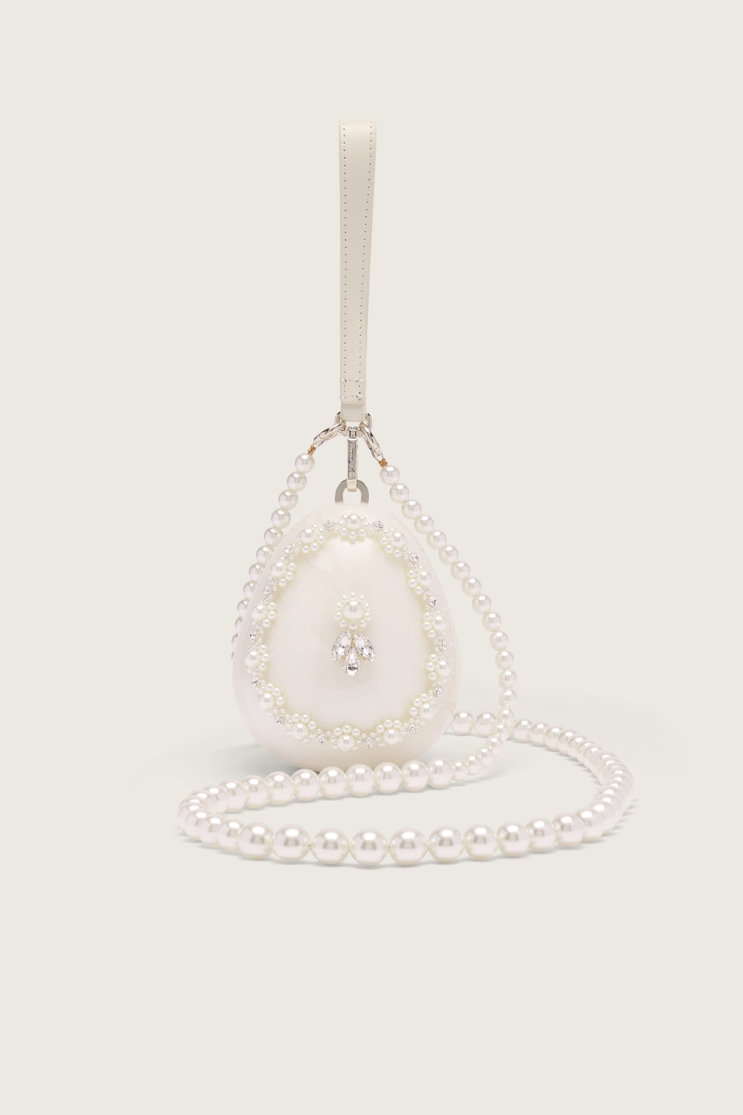 Embellished Pearl Egg Bag