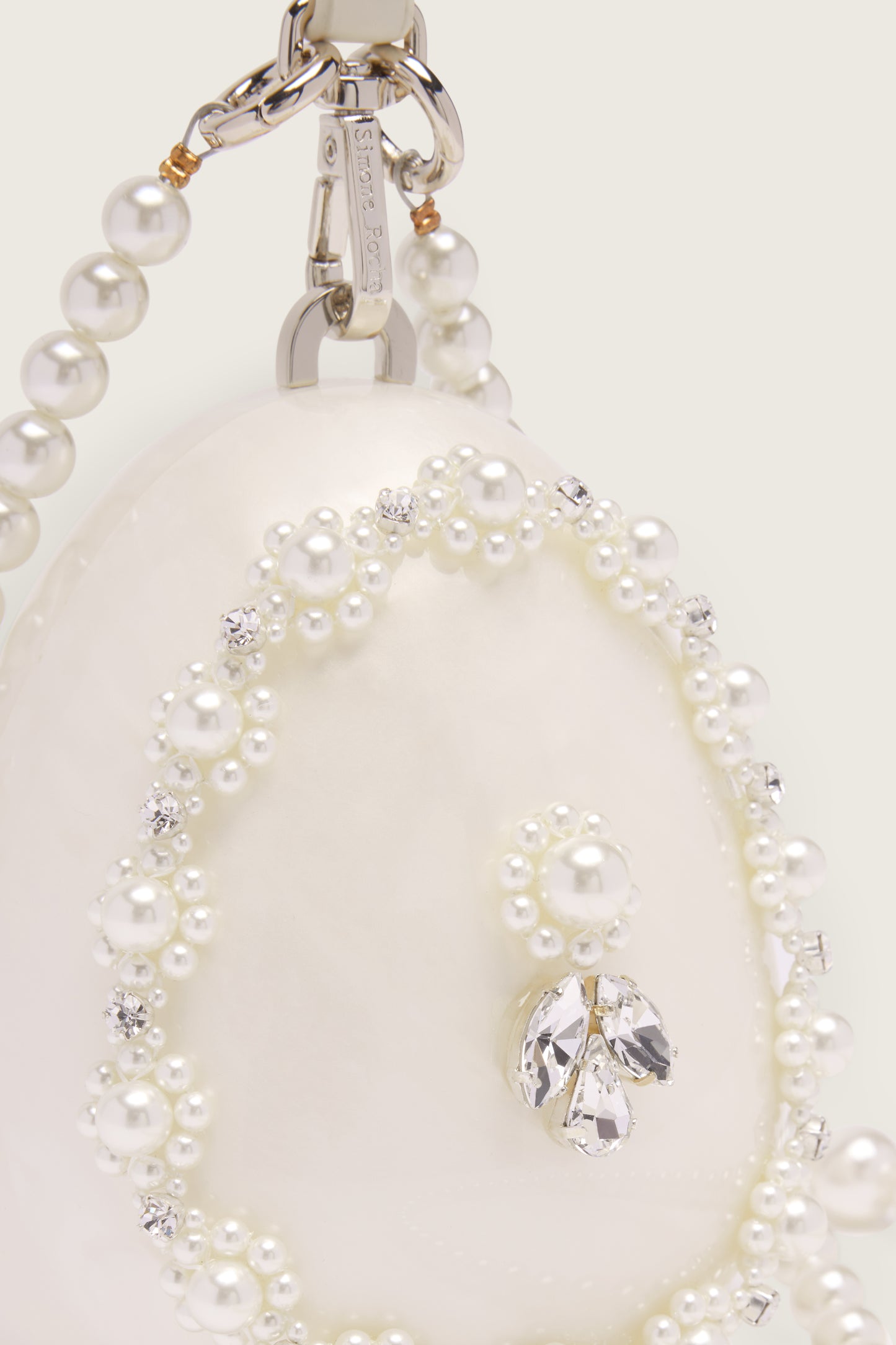Embellished Pearl Egg Bag