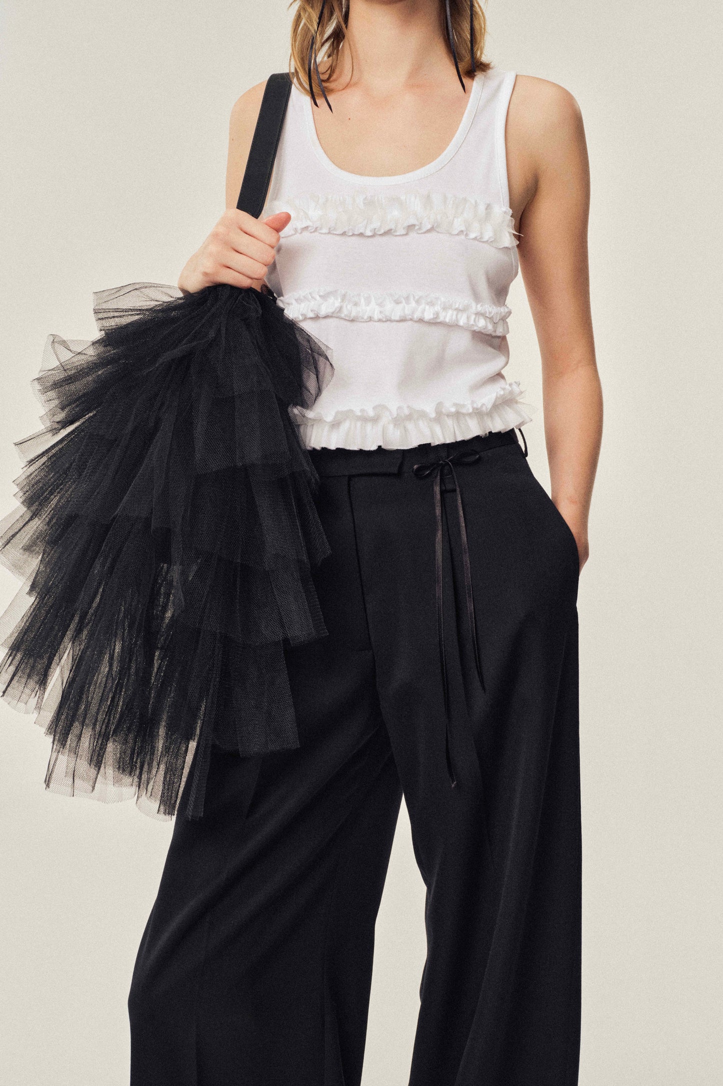 Oversized Frilly Tutu Bag