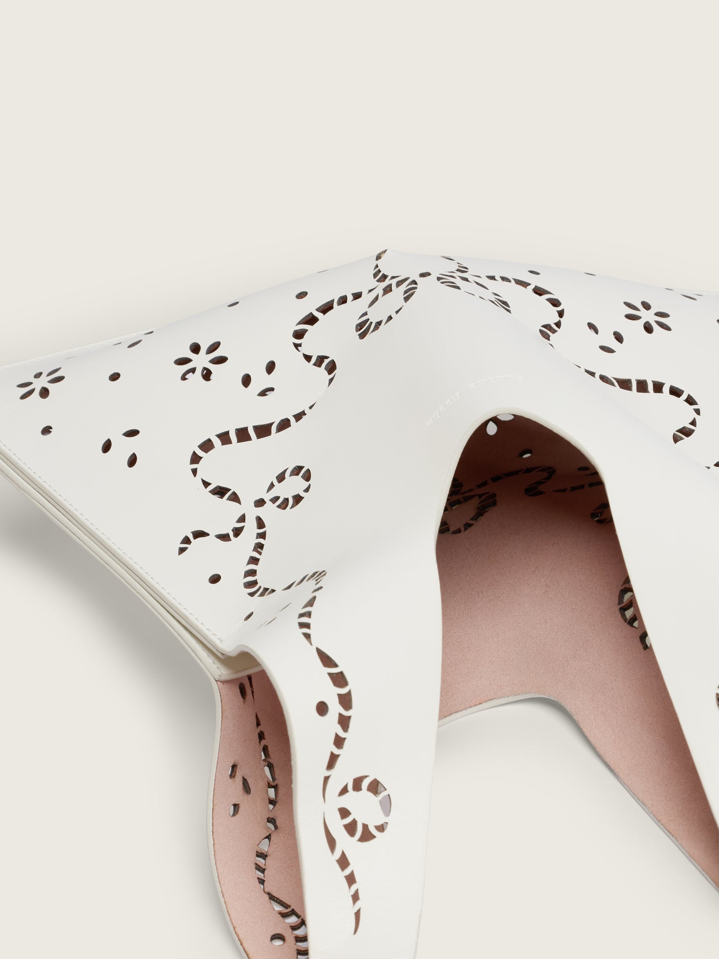 Mini Lasercut Lace Shopper Bag