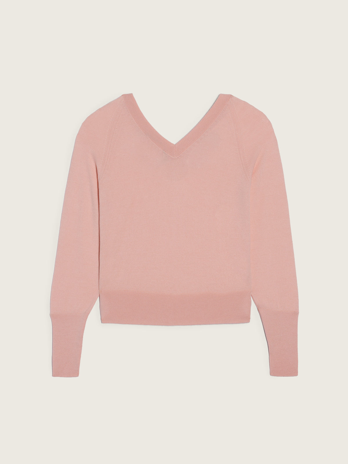 Turbo Embellished Merino Silk Double V-Neck Jumper