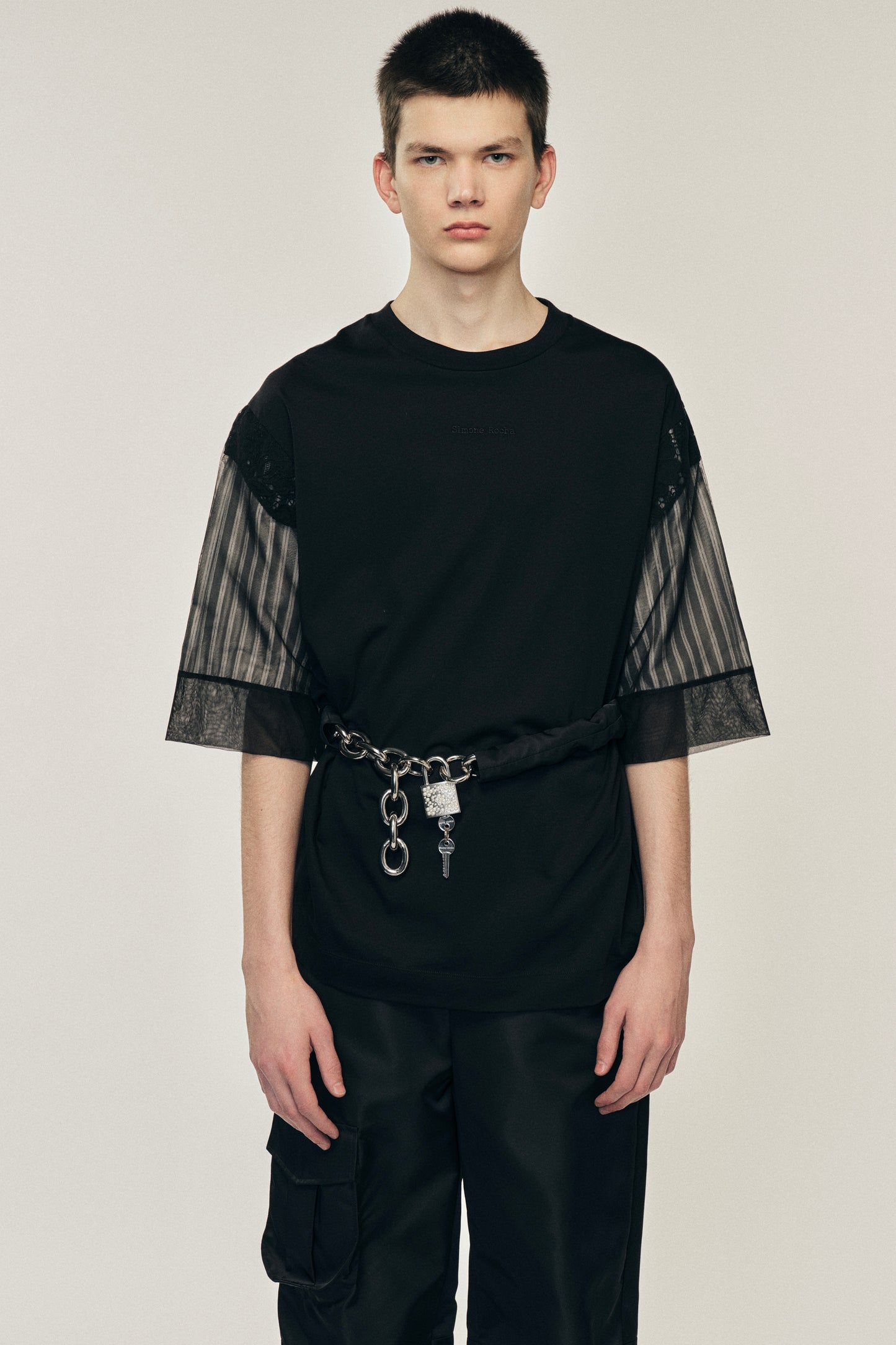 Trapped Lace Patchwork T-Shirt