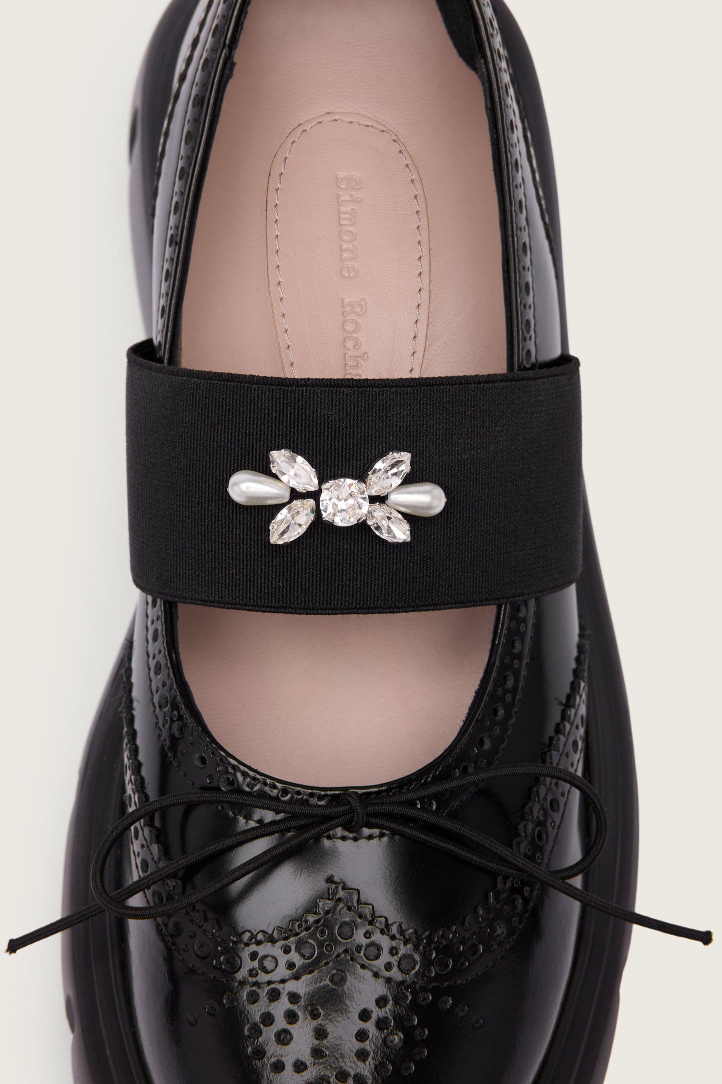 Embellished Platform Ballet Brogues