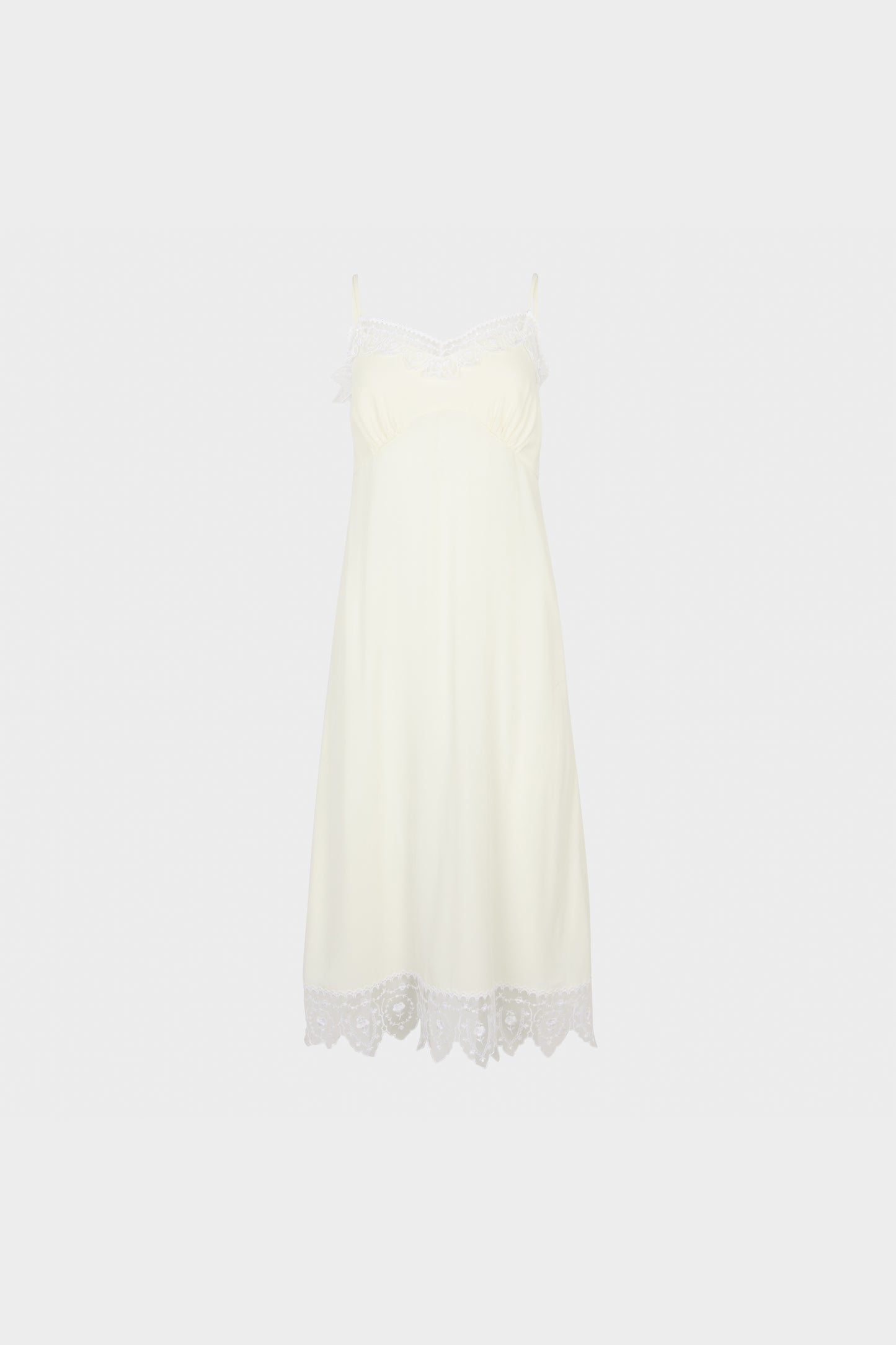 Simone Rocha Silk CDC Lace Trim Slip Dress