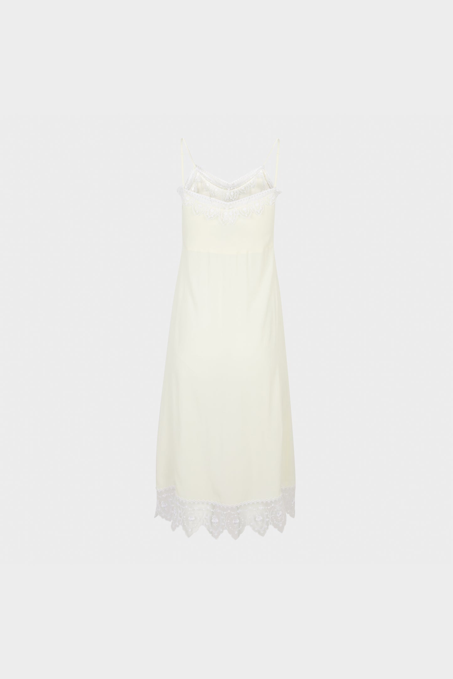 Simone Rocha Silk CDC Lace Trim Slip Dress
