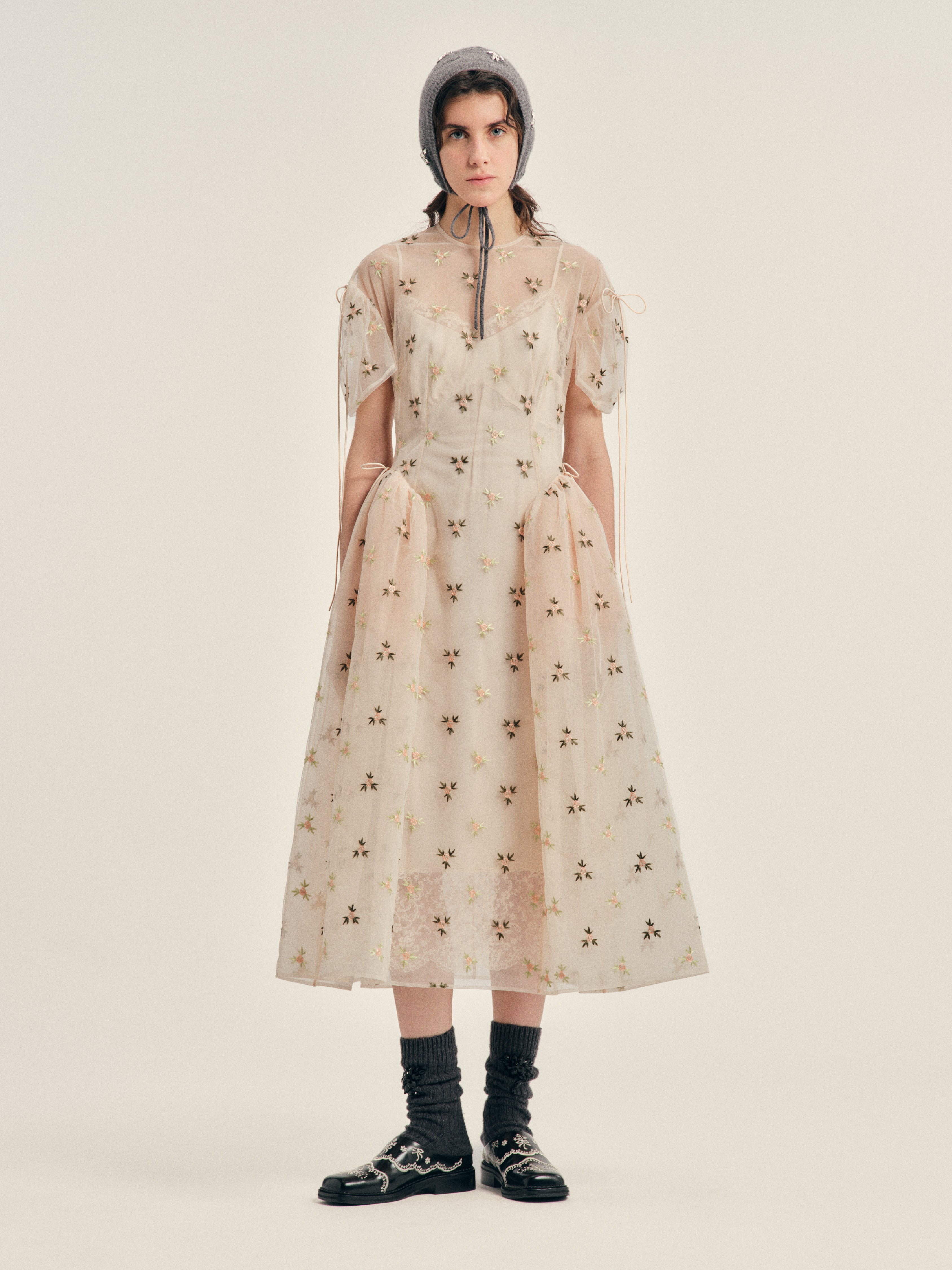 SIMONE ROCHA ゴールドフローラル ジャカード コートドレス Women's Dresses – Simone Rocha US
