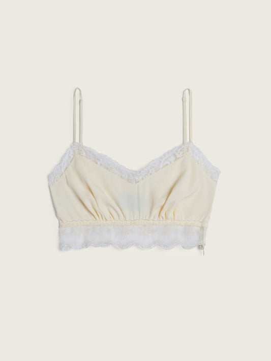 Lace Trim Negligee Bralette