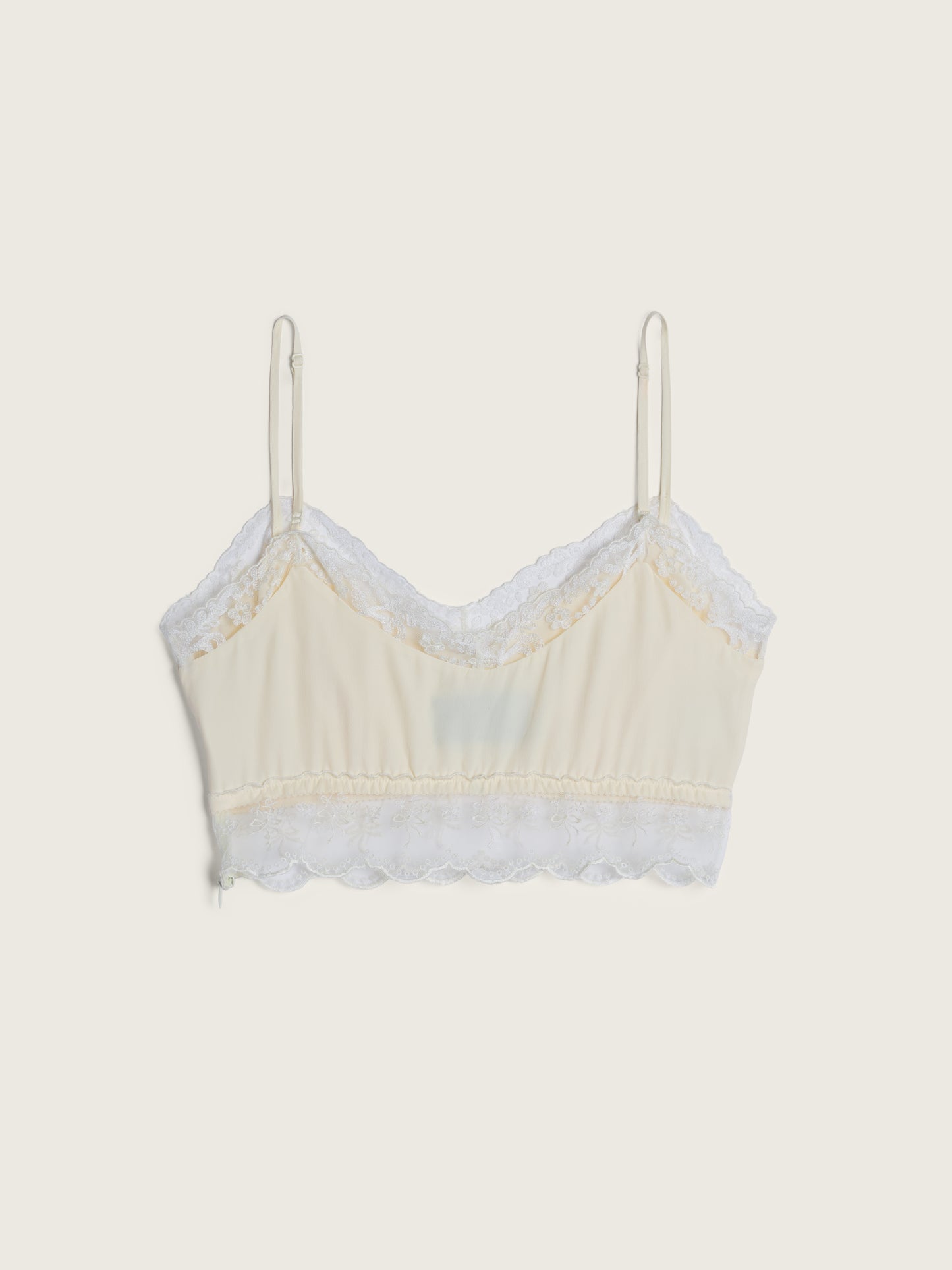 Lace Trim Negligee Bralette