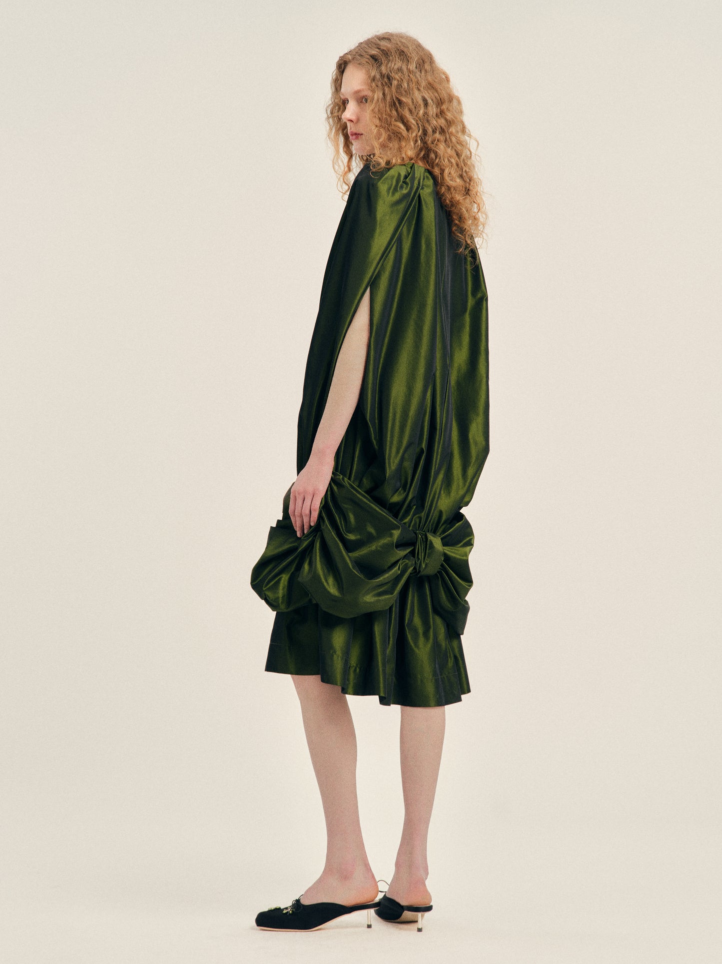 Bow Hem Egg Dress