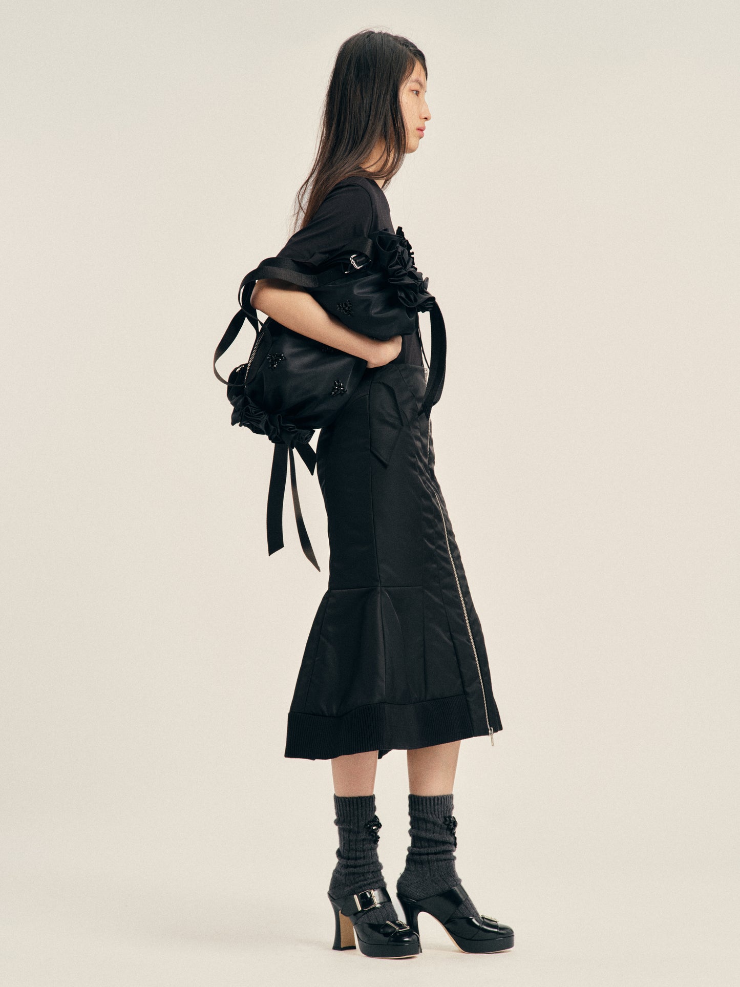 Padded Sculpt Bomber Skirt