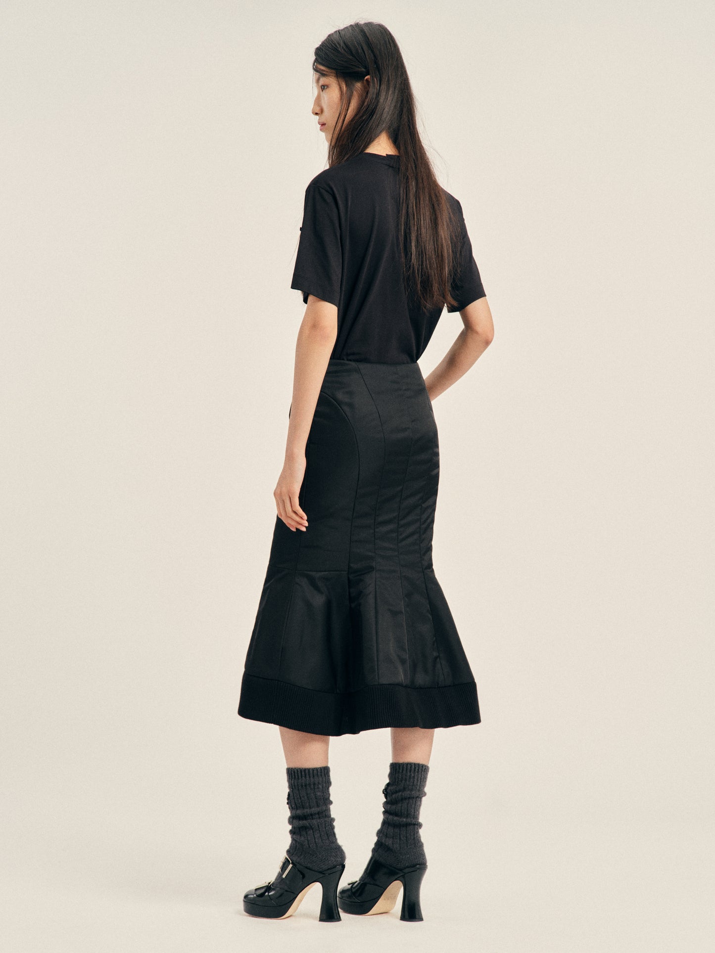 Padded Sculpt Bomber Skirt
