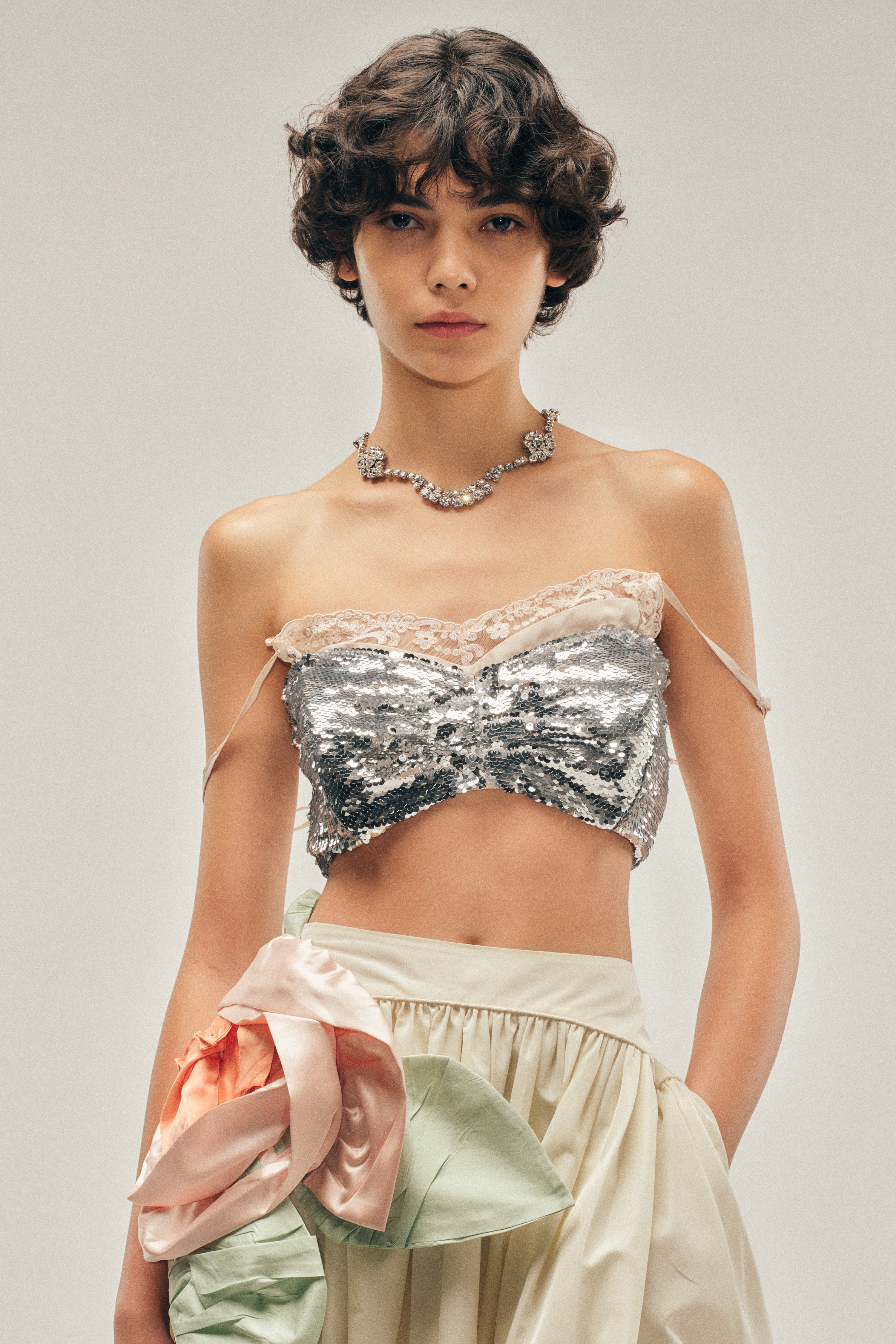 Pressed Rosette Petal Hem Basque Skirt – Simone Rocha US