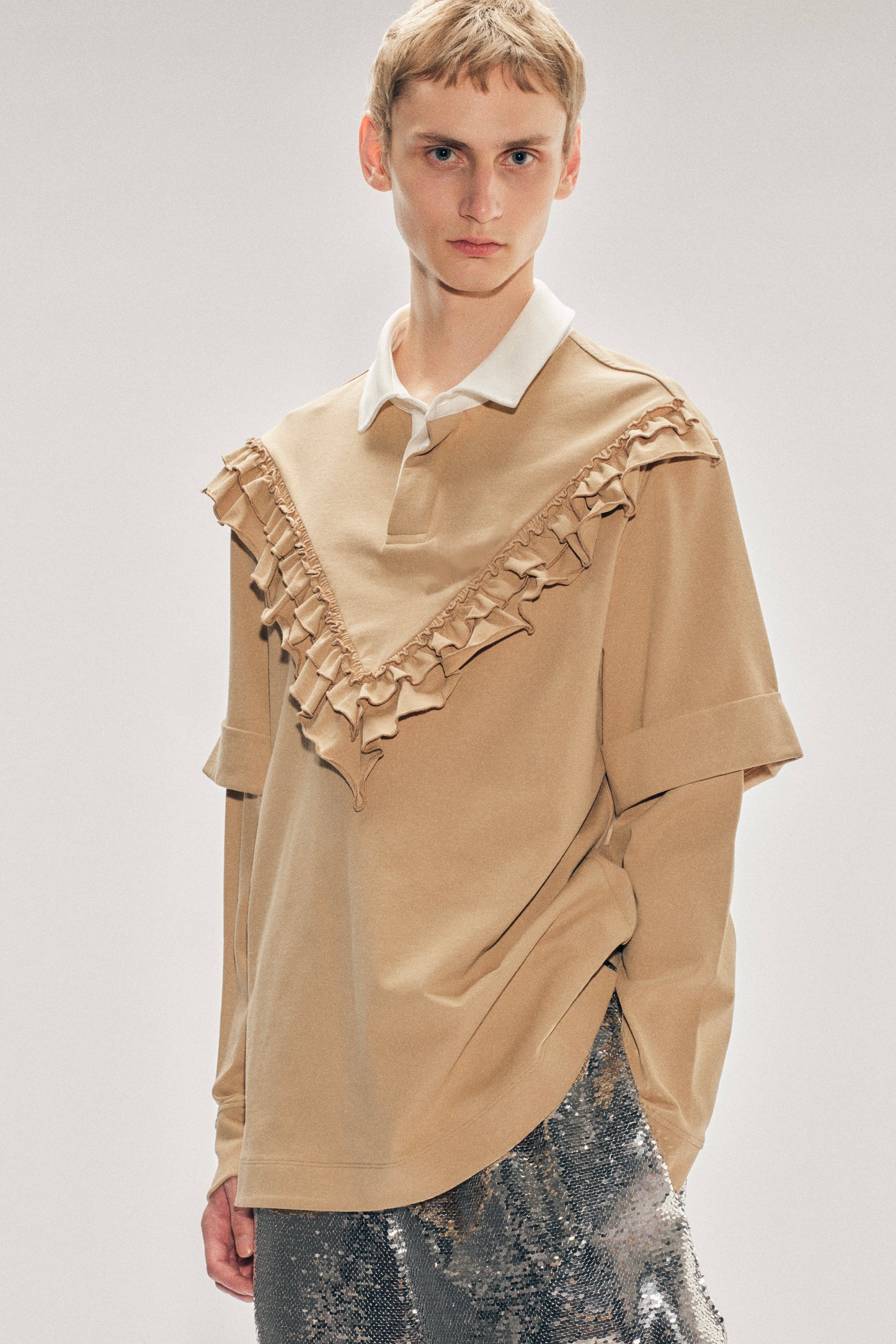 Ruffle Frill Rugby Shirt