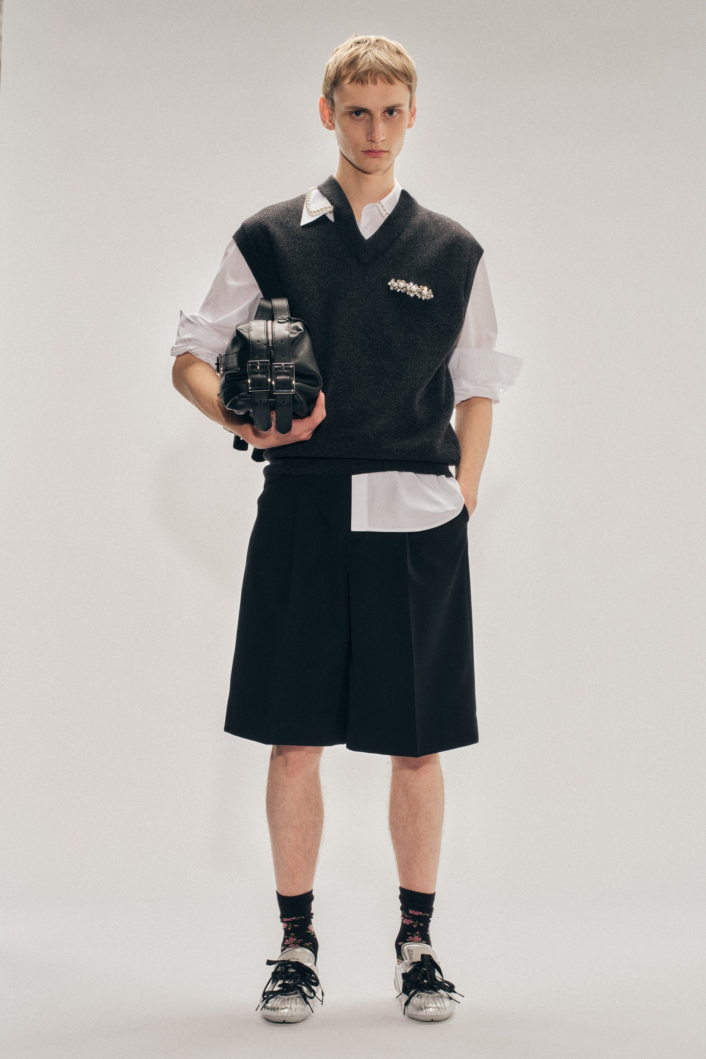 Embellished Merino Seam Bite Vest