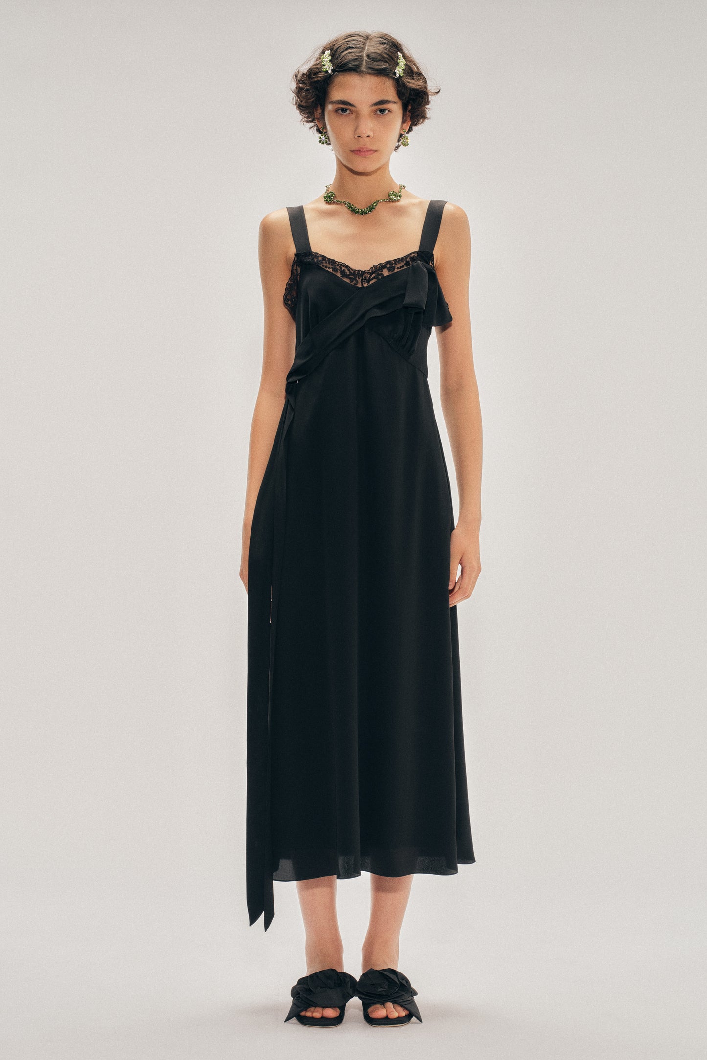 Bow Sash Slip Dress