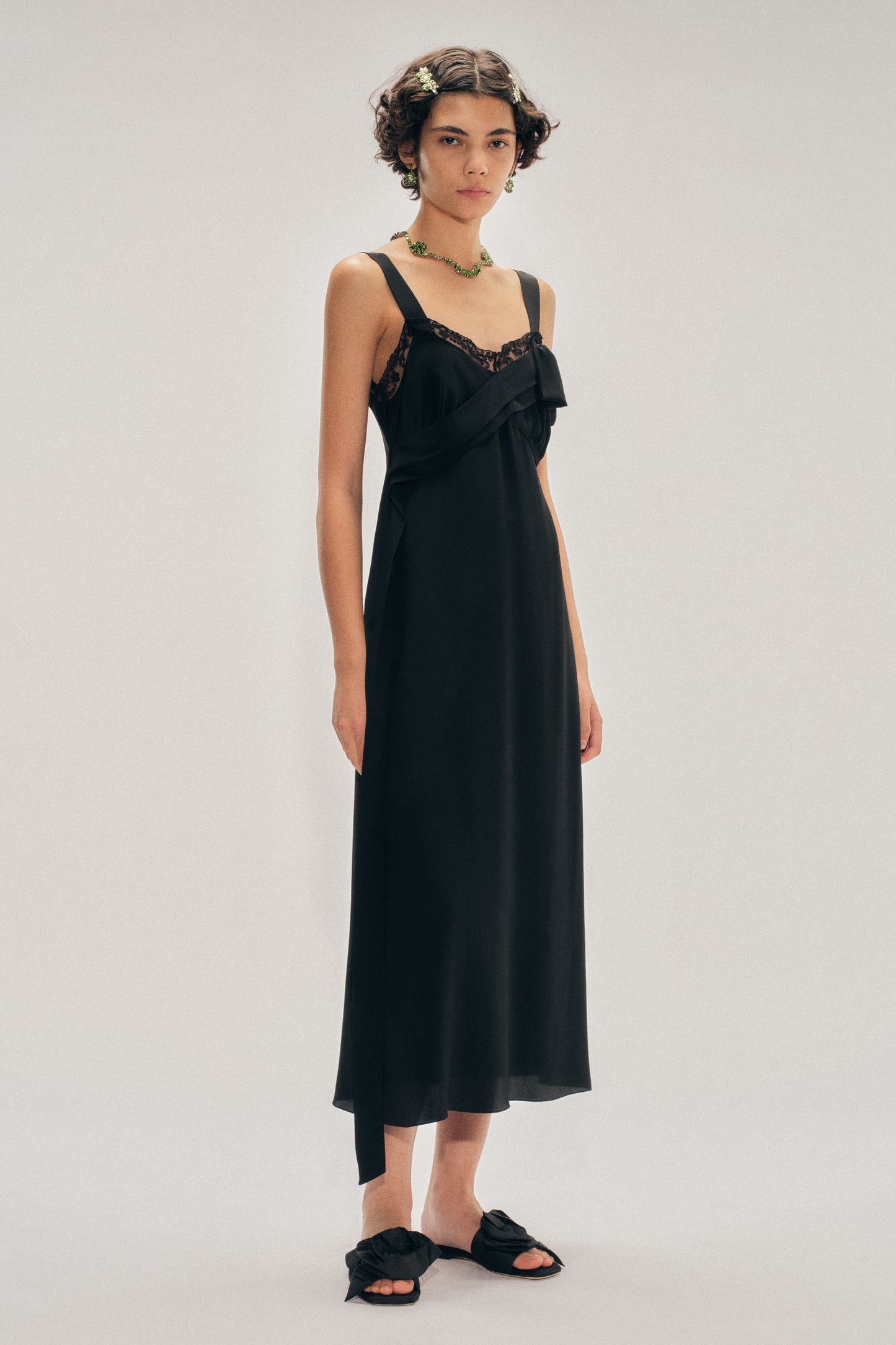 Bow Sash Slip Dress