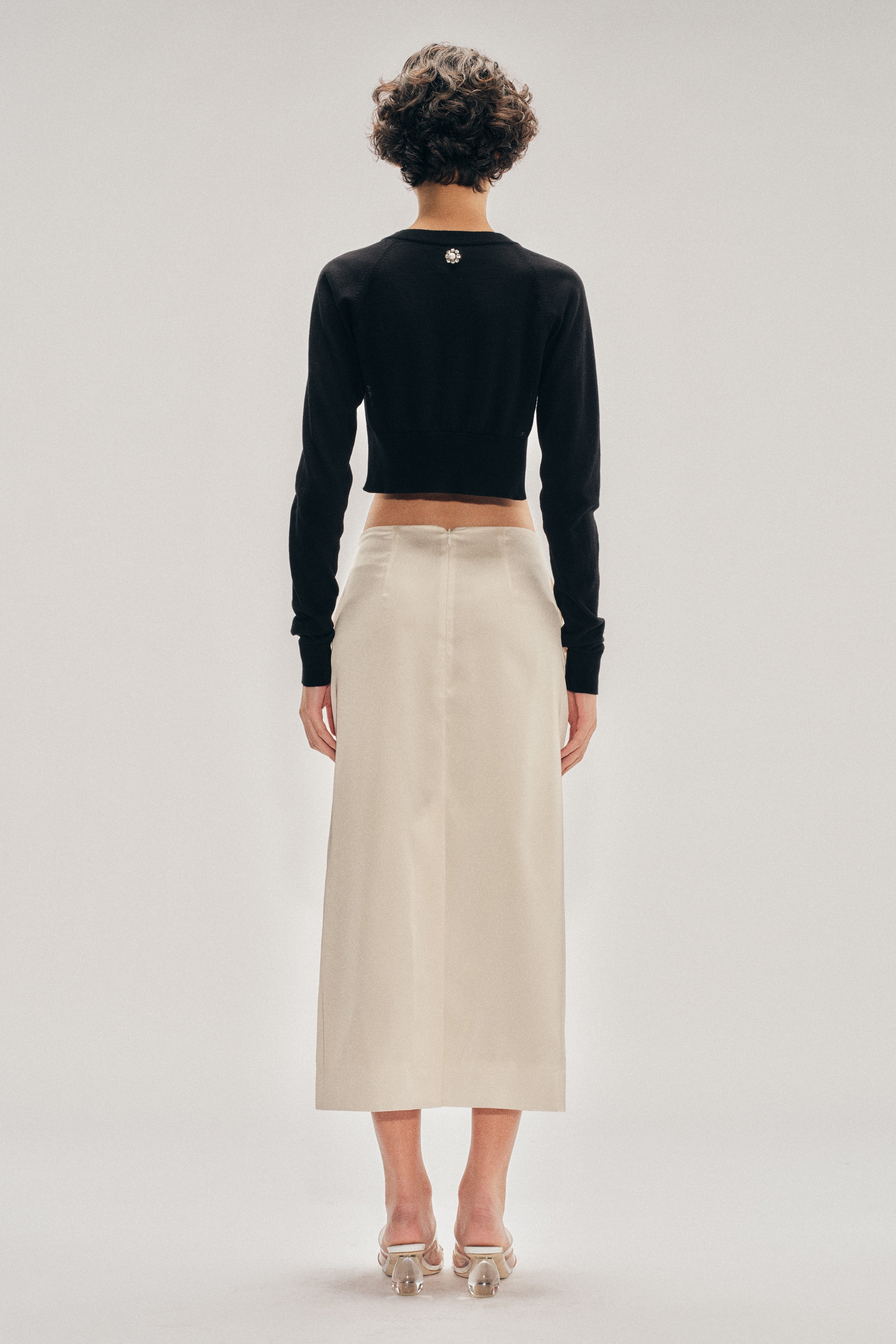 Poppy Motif Pencil Skirt – Simone Rocha US