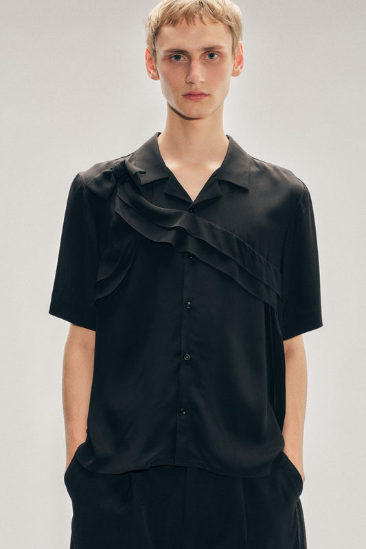 Pressed Bow Sash Shirt