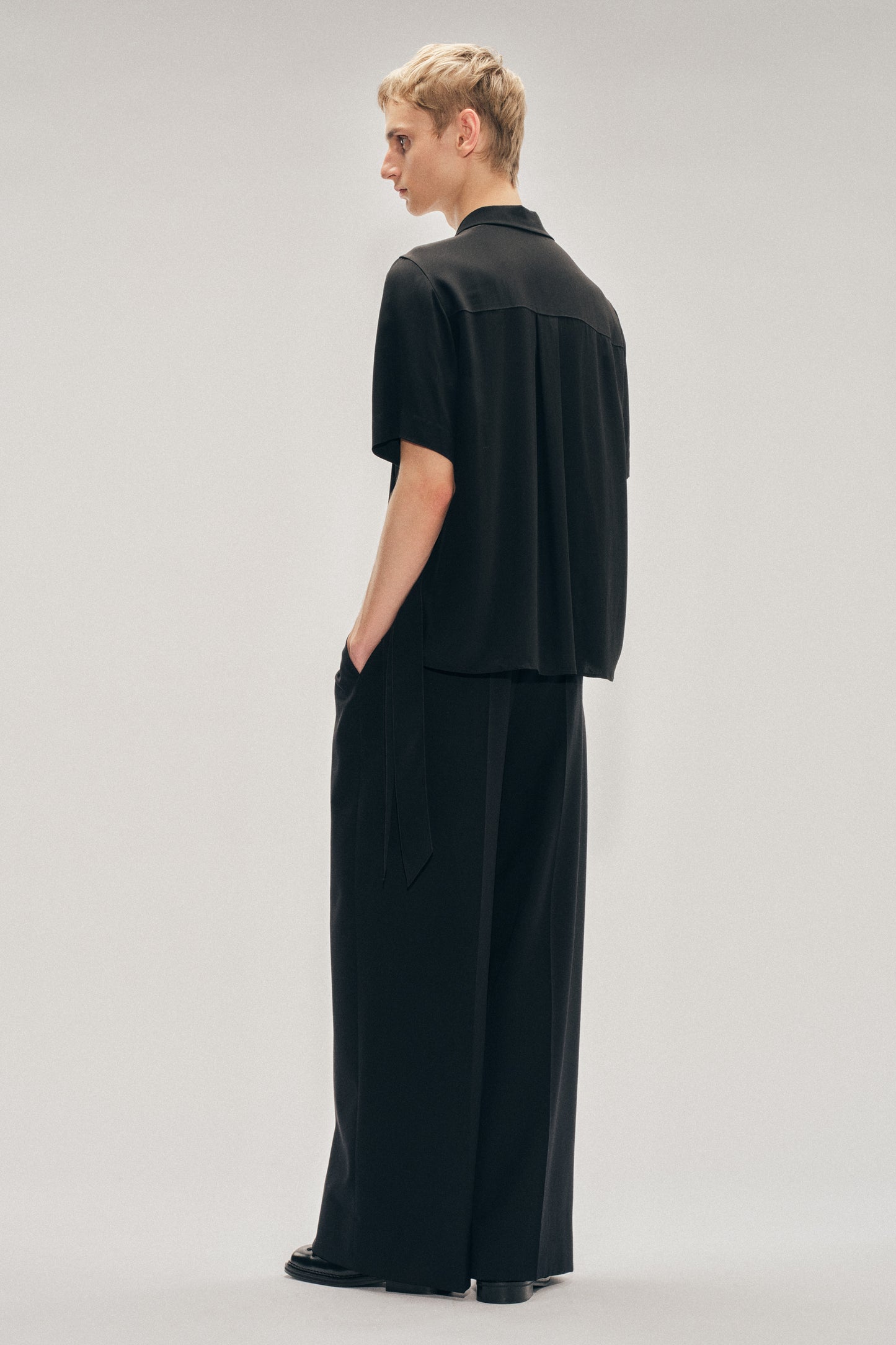 Pressed Bow Sash Shirt