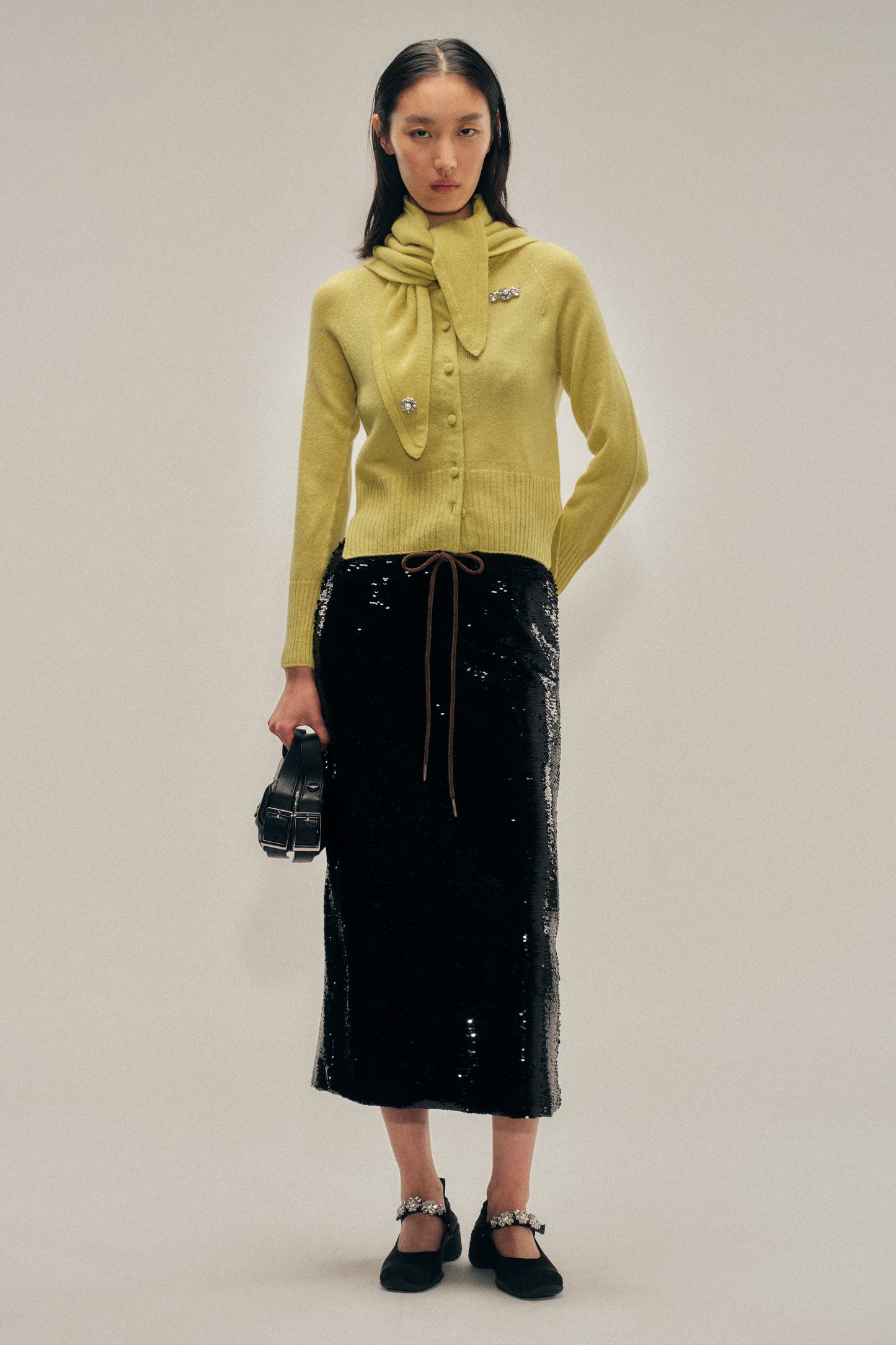 Embellished Cashmere Neckerchief