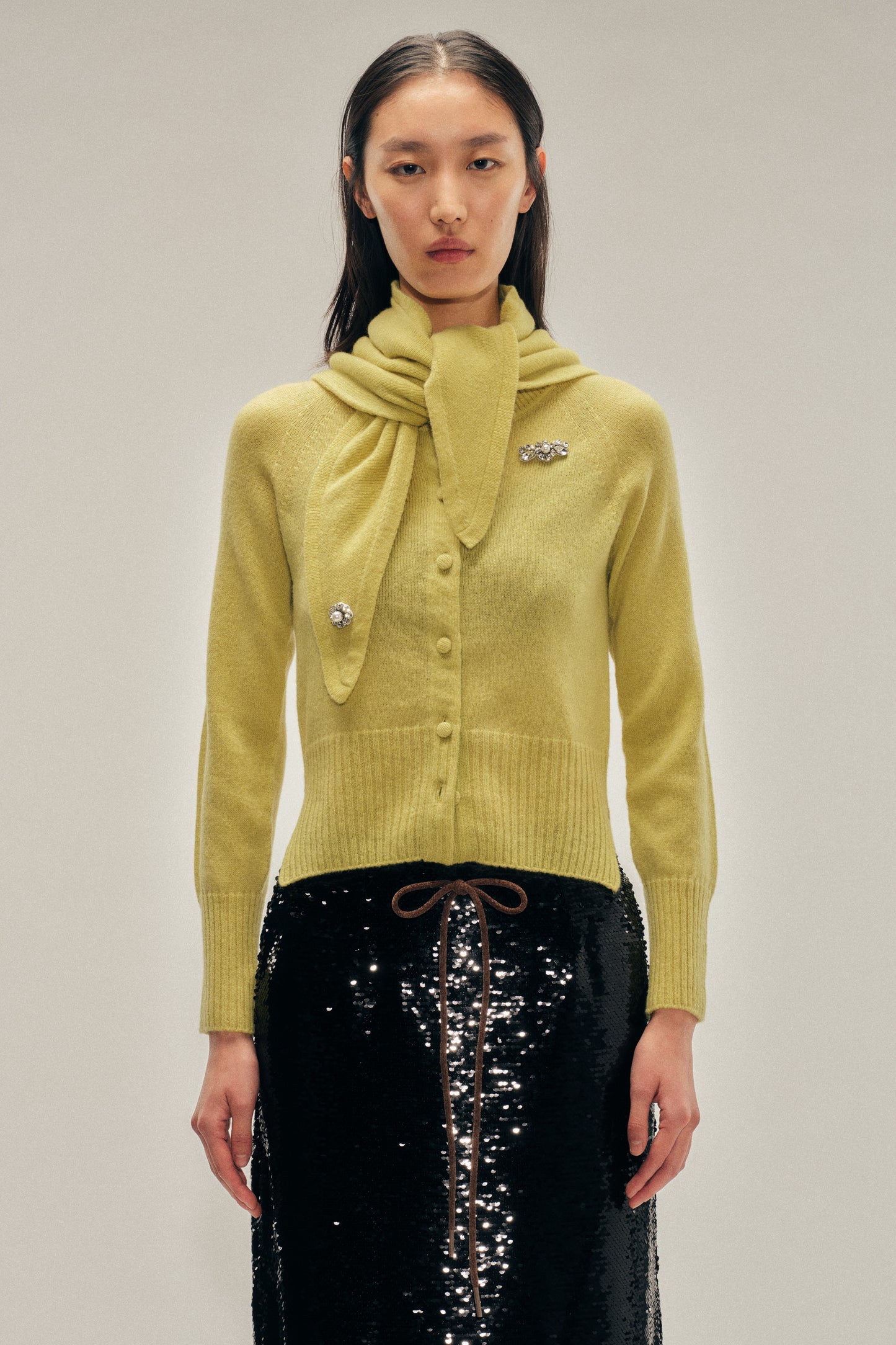 Embellished Cashmere Neckerchief