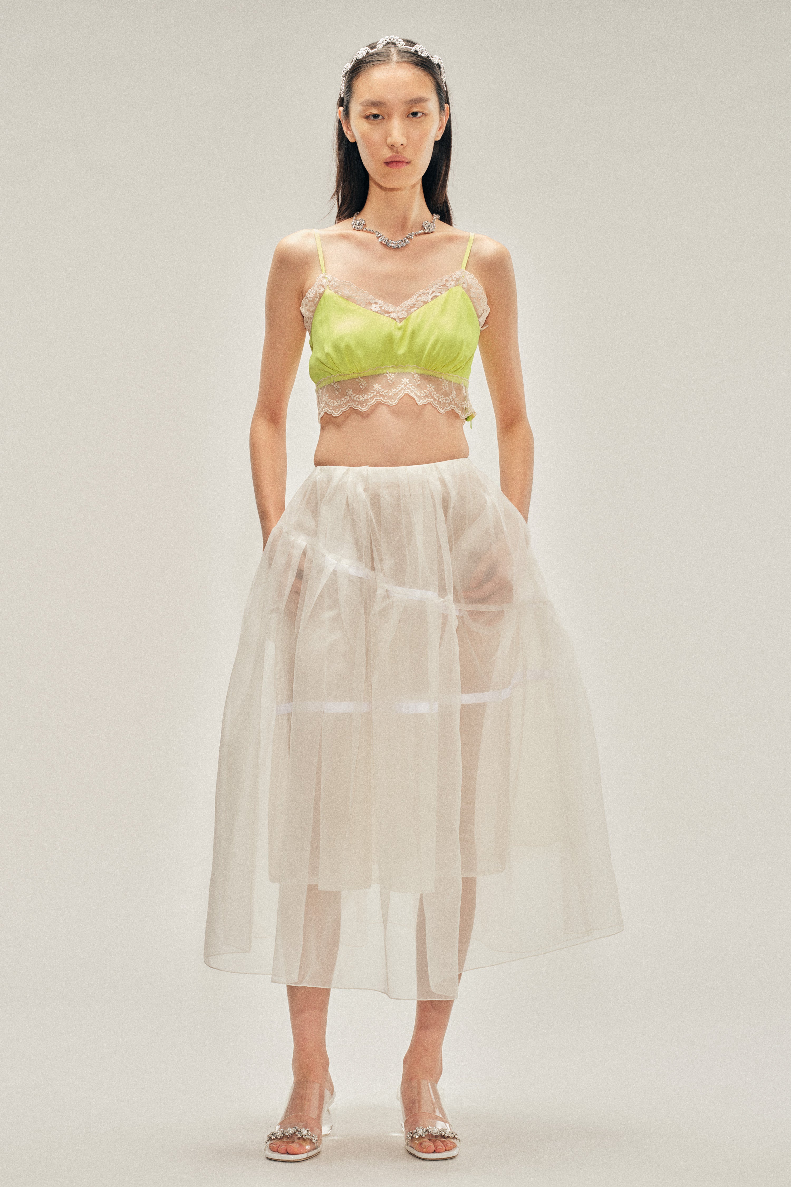 Lace Trim Negligee Bralette – Simone Rocha US