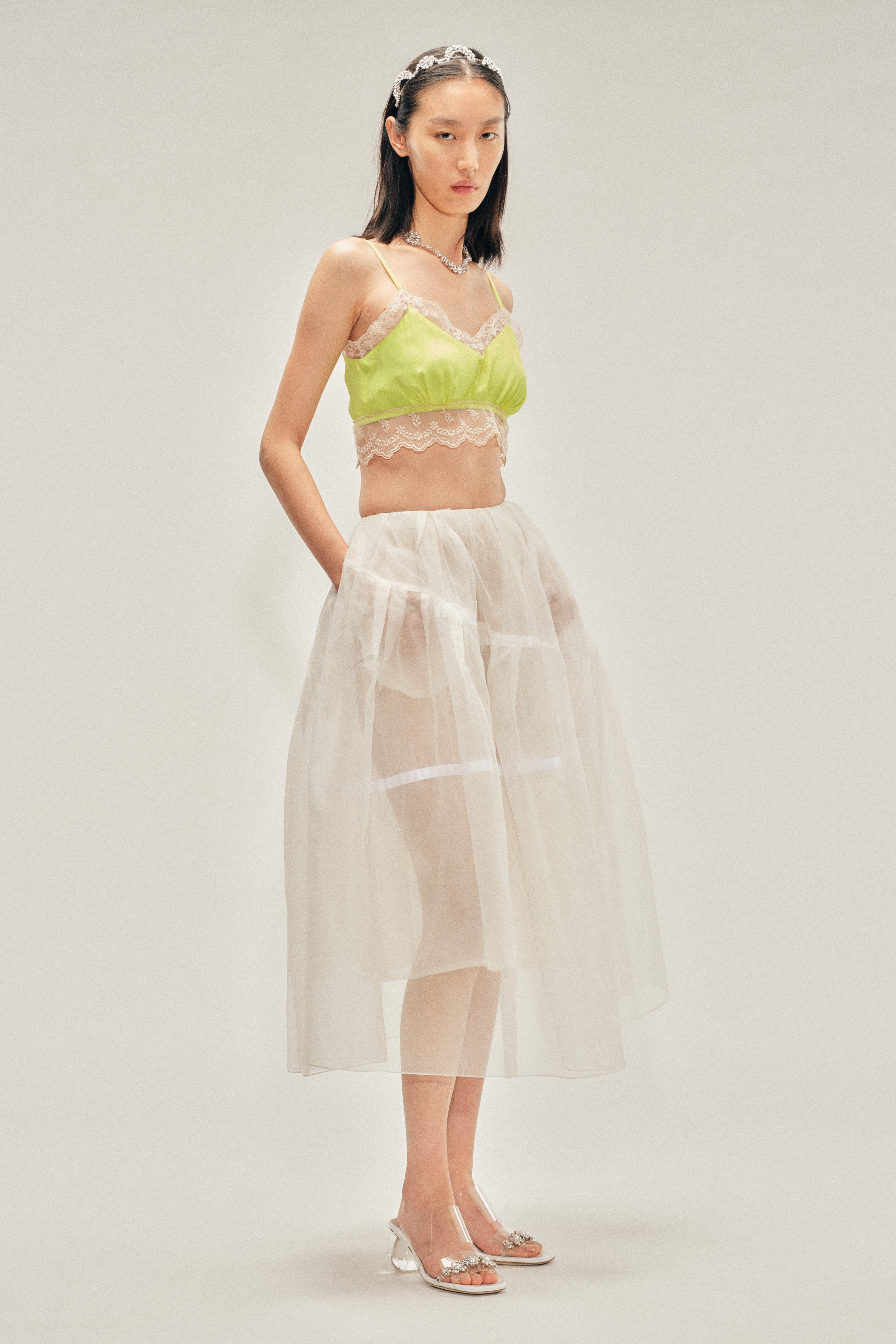 Lace Trim Negligee Bralette – Simone Rocha US