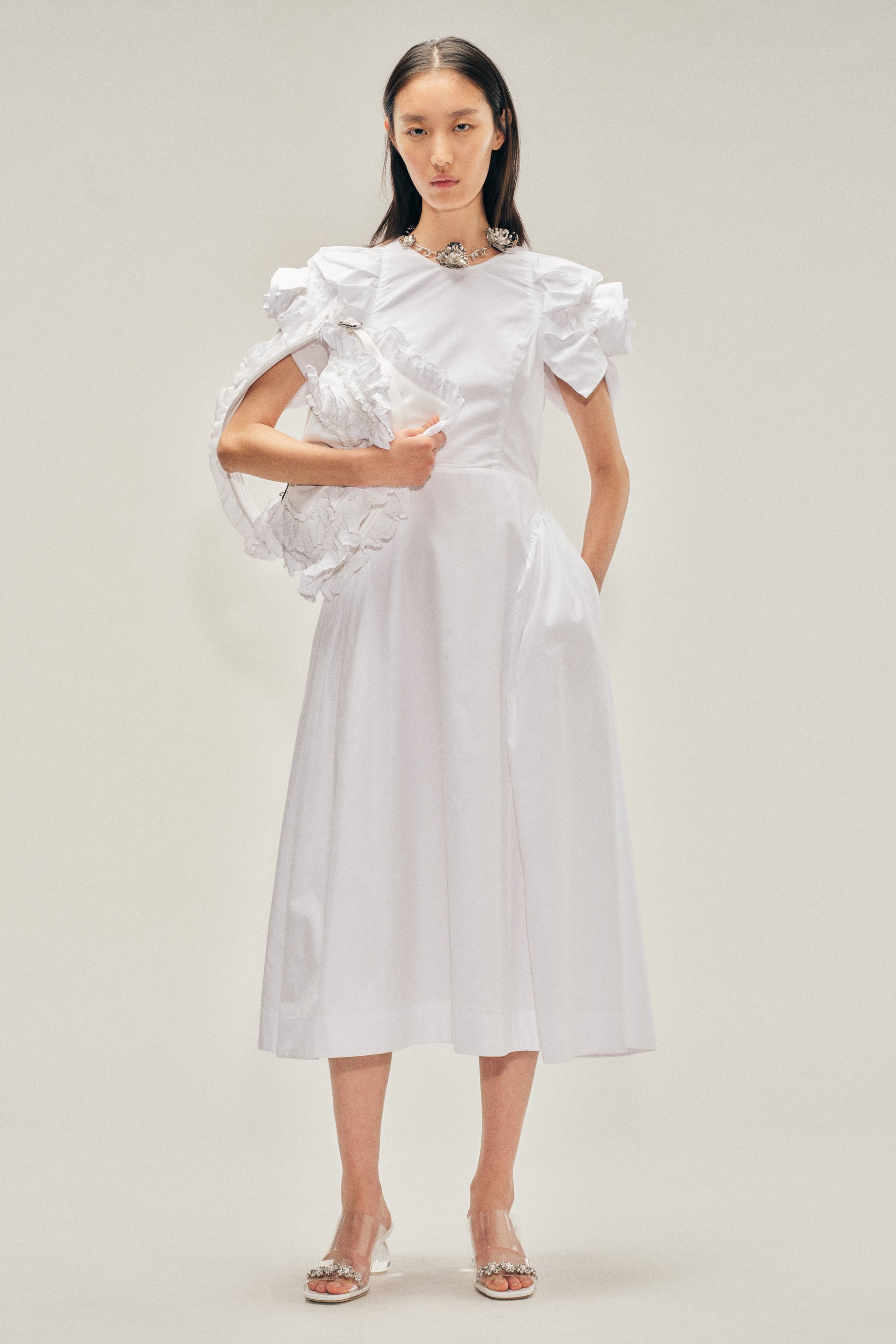 Rose Puff Sleeve Hip Dress – Simone Rocha US