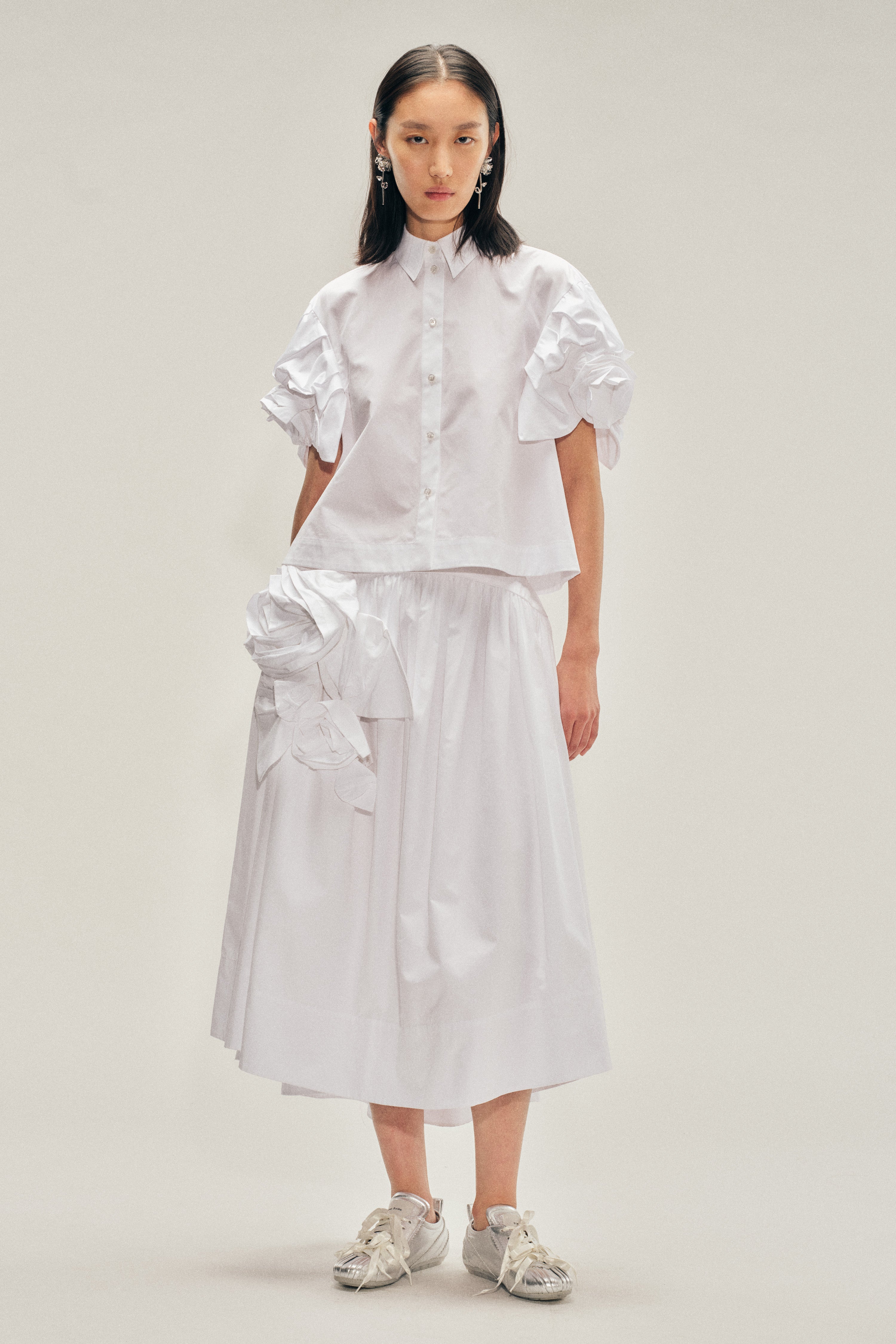 Pressed Rosette Basque Skirt – Simone Rocha US