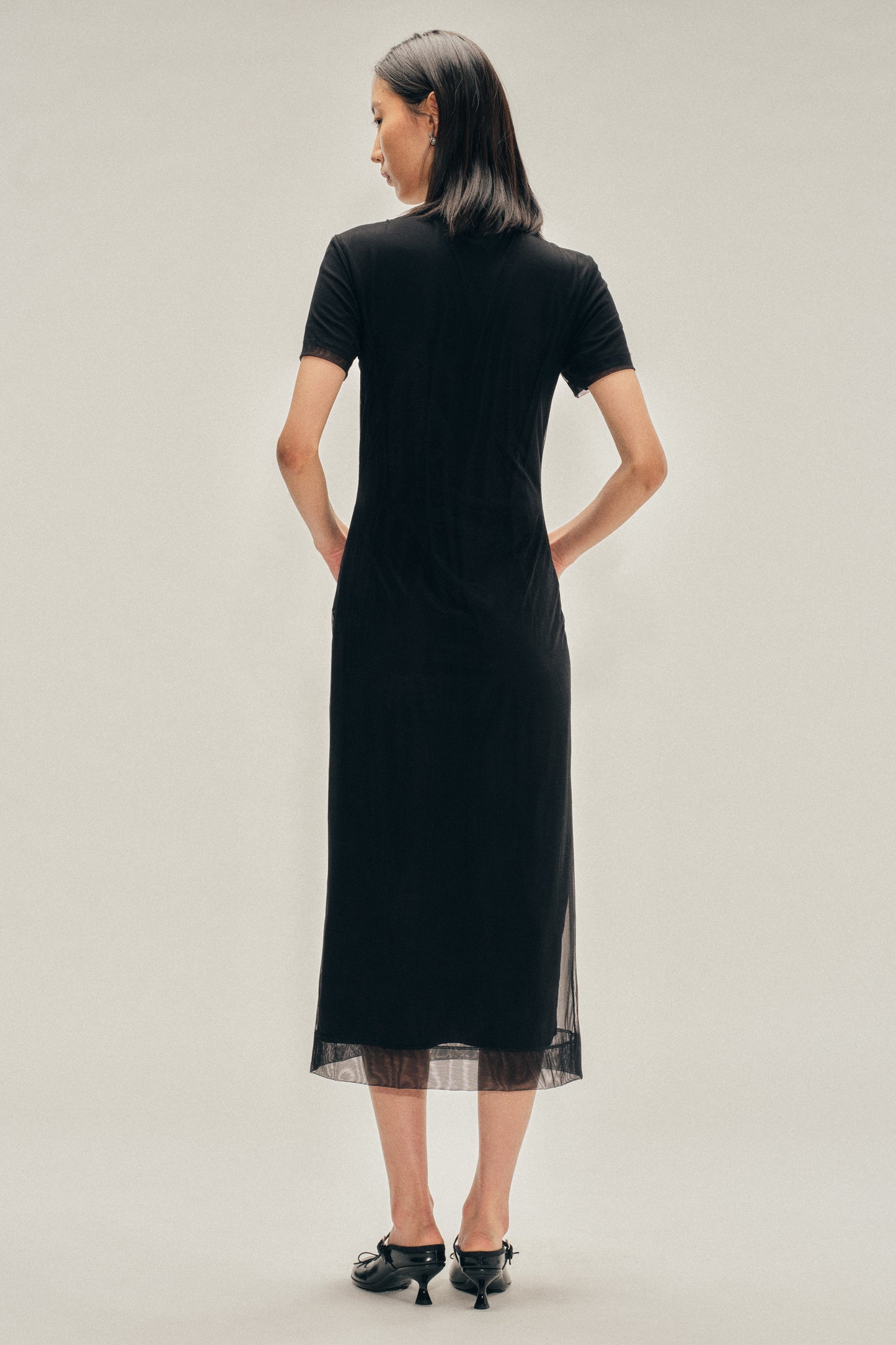 Beaded Layered Liquid Dress