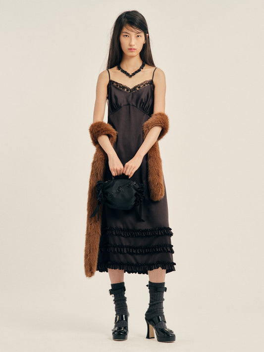 simone rocha black dress Simone Rocha Black Tulle Overlay Sculpted Dress Simone Rocha