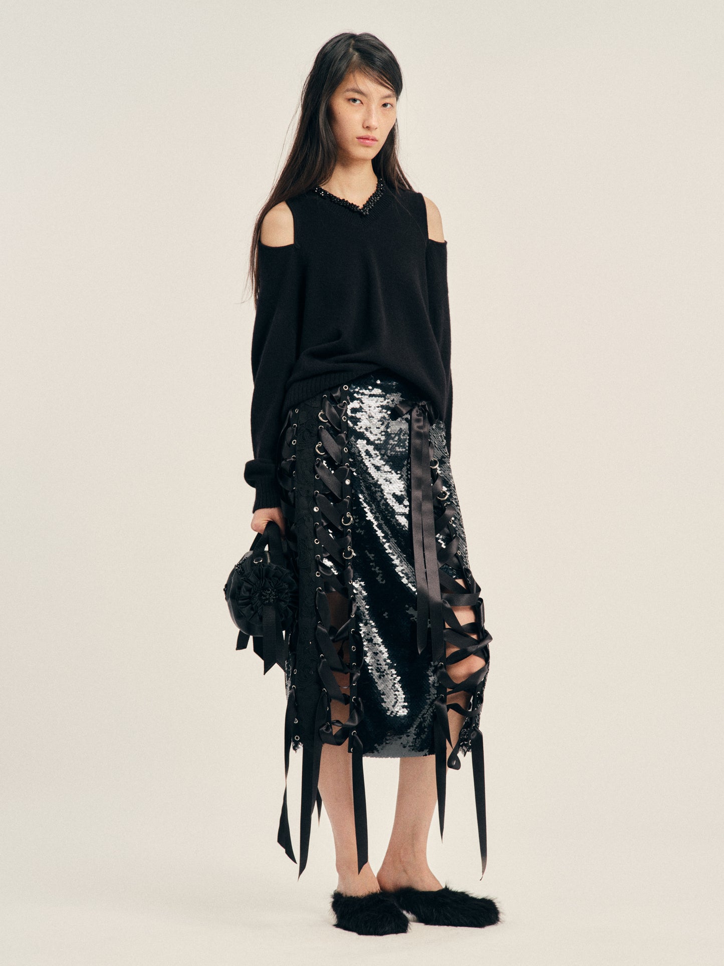 Unraveling Ribbon Patchwork Ring Skirt