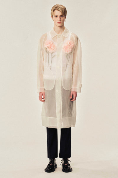 【関税&送料込】Simone Rocha Sheer Stuffed Carnation Drawstr Simone Rocha Mini Sheer Stuffed Carnation Drawstring Top