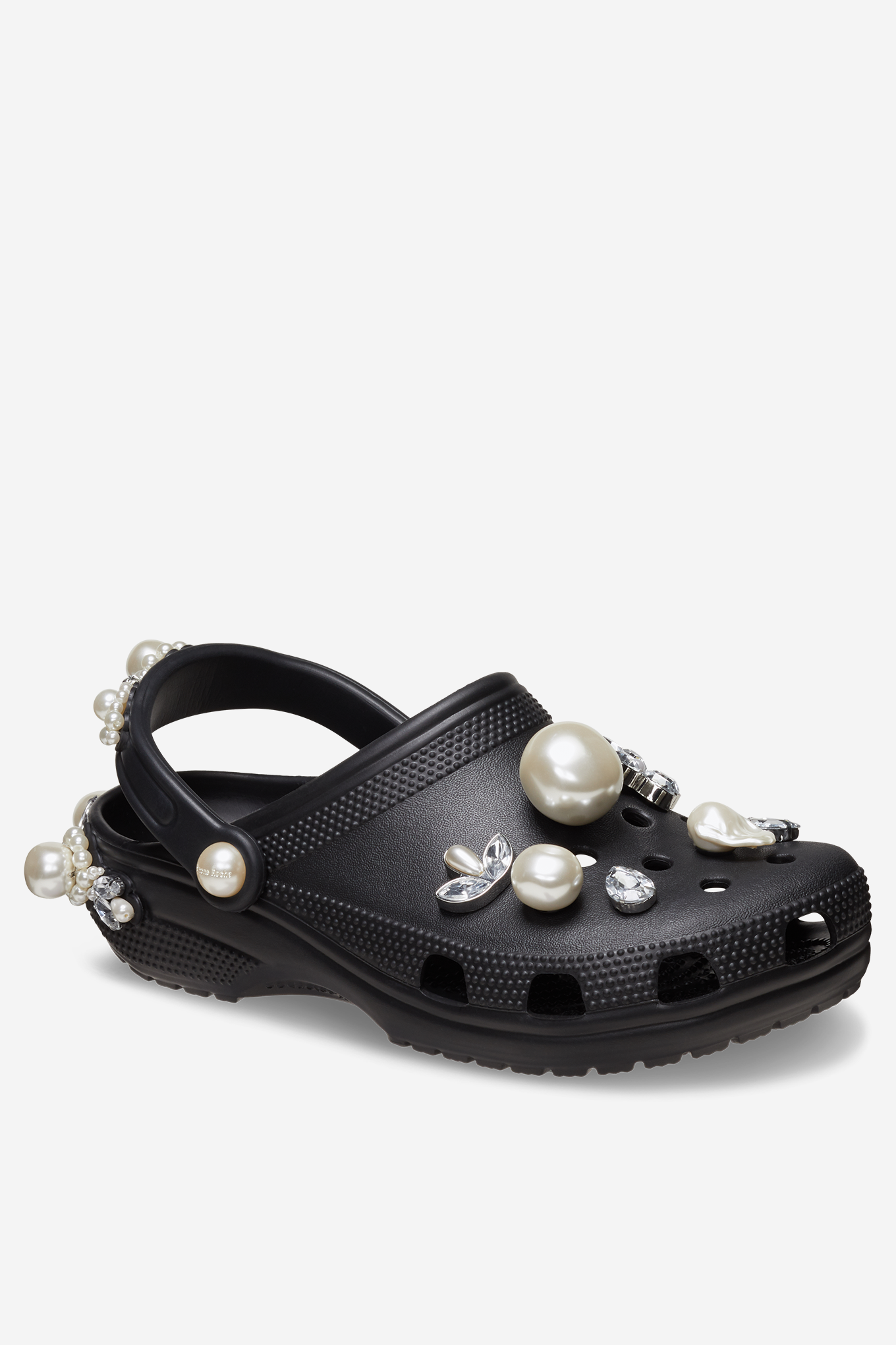 Simone Rocha Crocs 黒 パール装飾 スポーツサンダル Simone Rocha's High-Fashion Croc Is Finally Here
