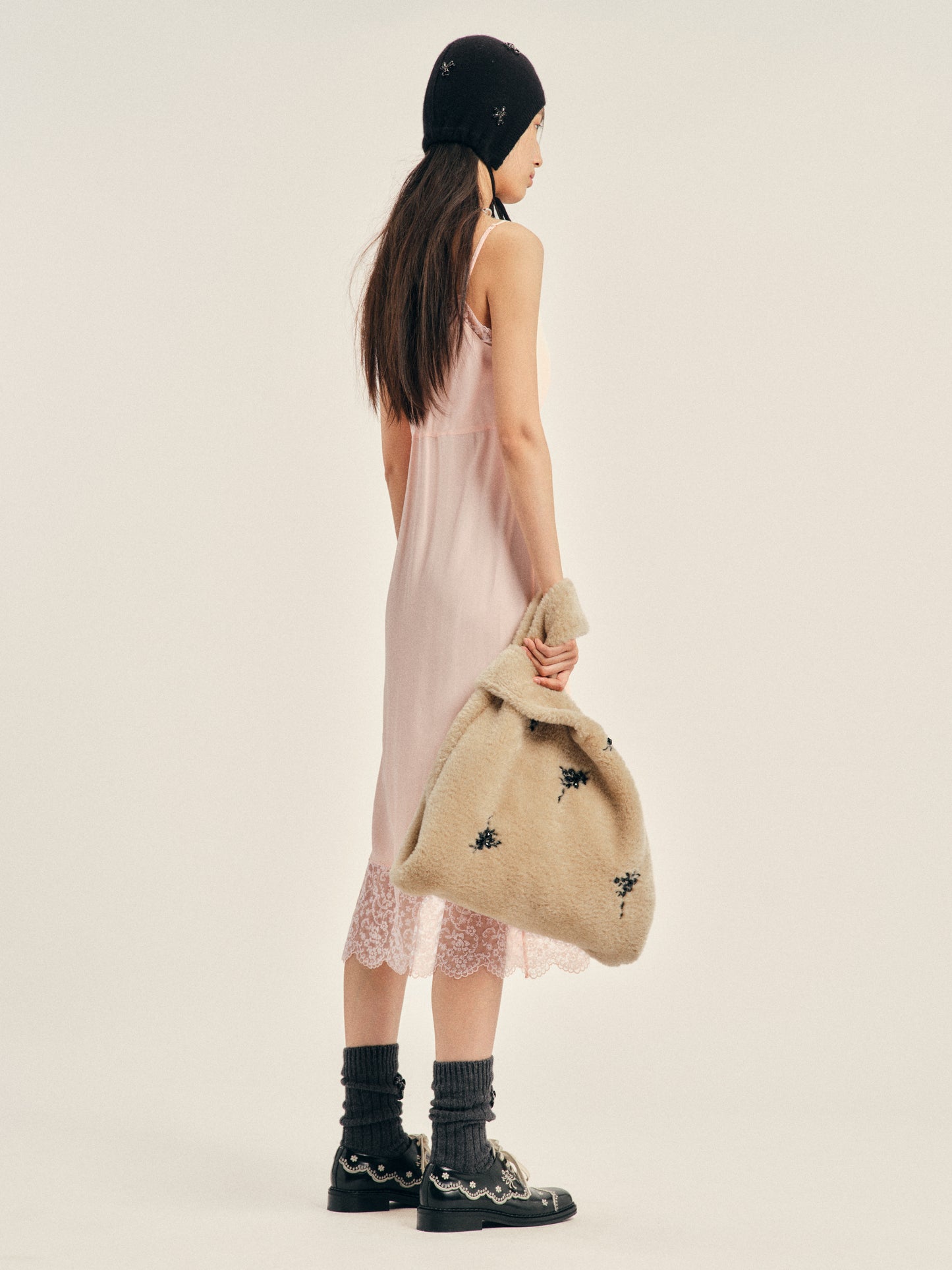 Lace Trim Slip Dress