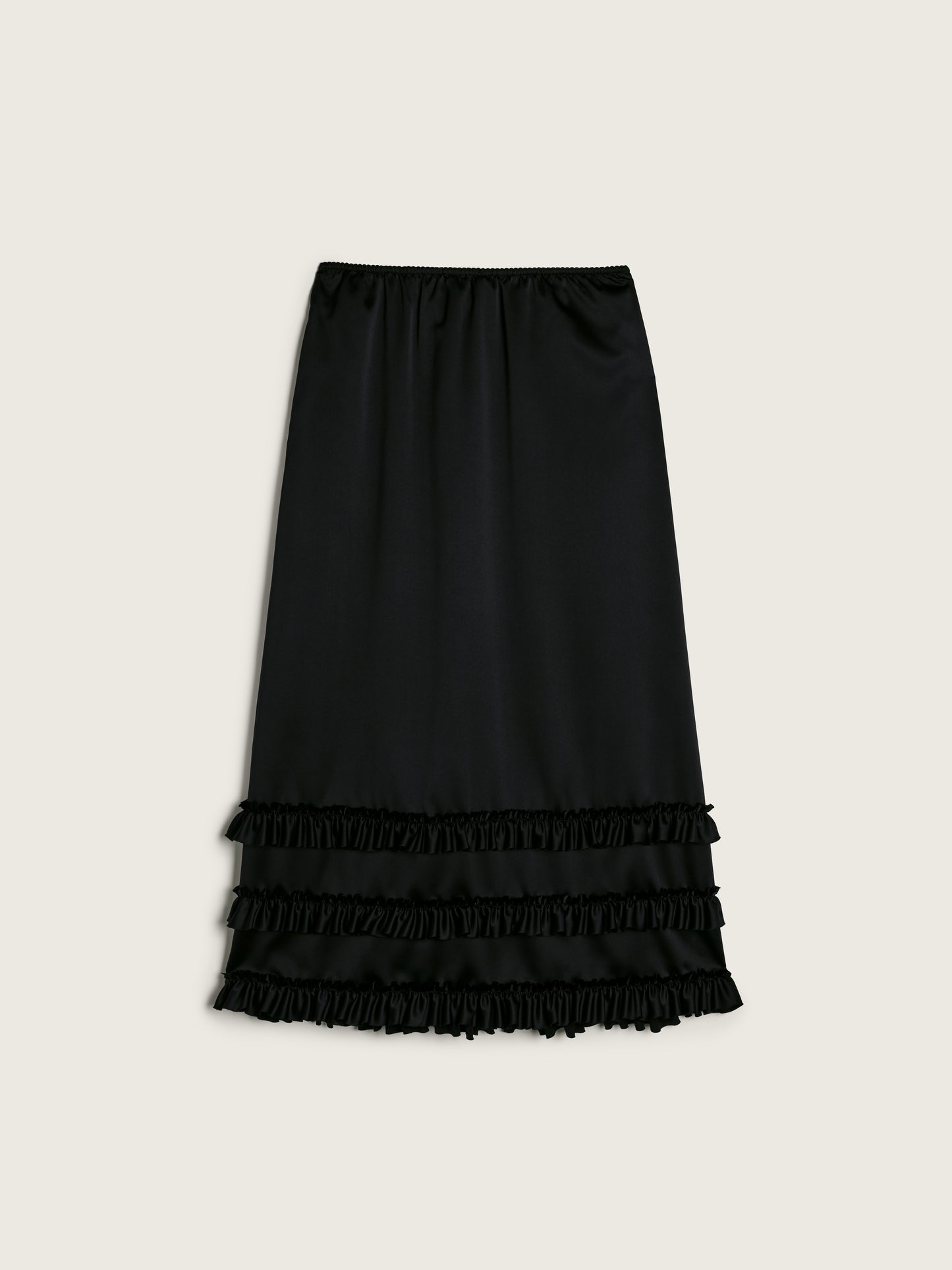 Ruffle Frill Hem Easy Skirt