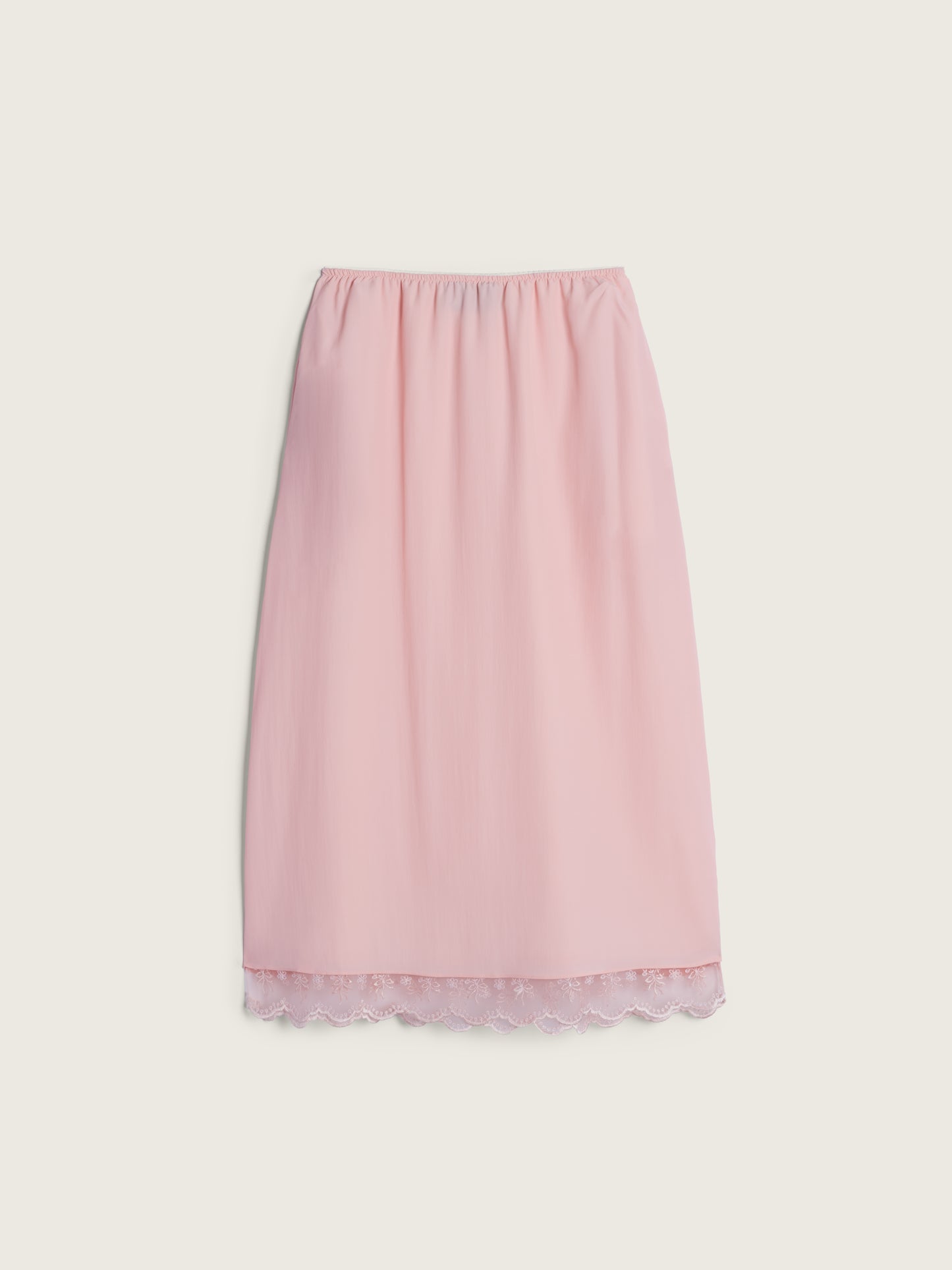 Lace Trim Negligee Skirt