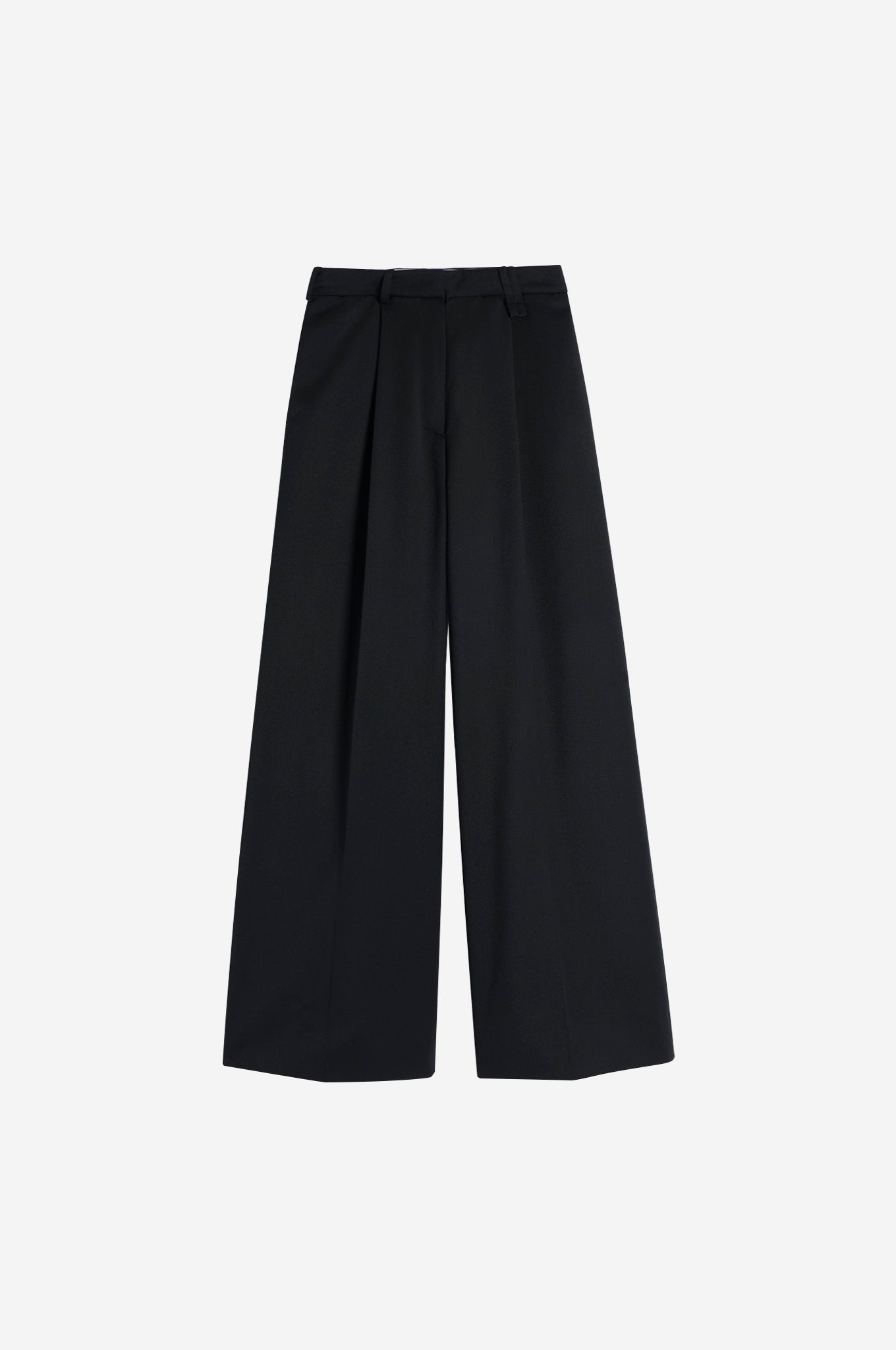 Furry Welt Pocket Wide Leg Trousers