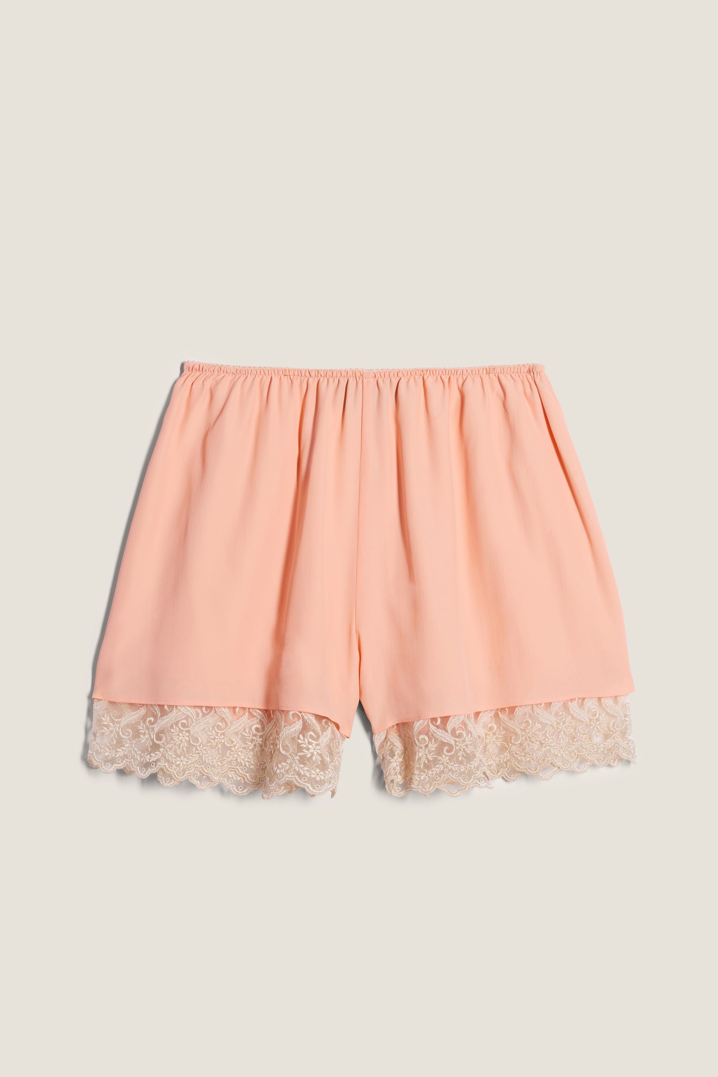 Lace Trim Negligee Shorts