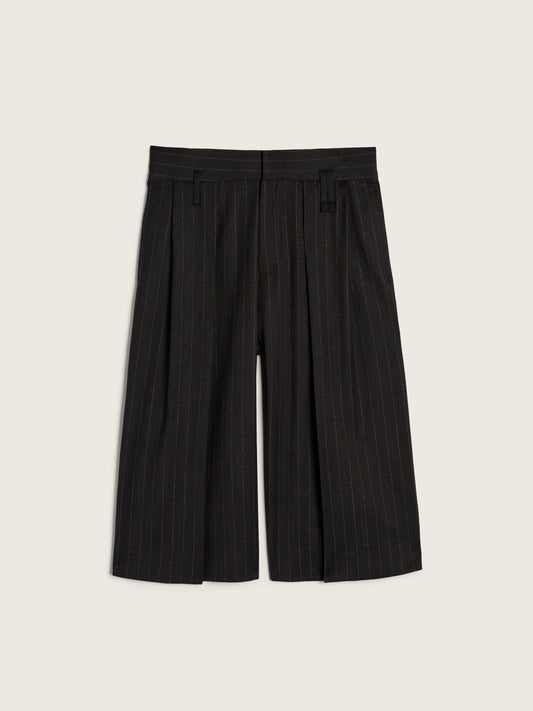 Peeling Waist Wide Leg Shorts