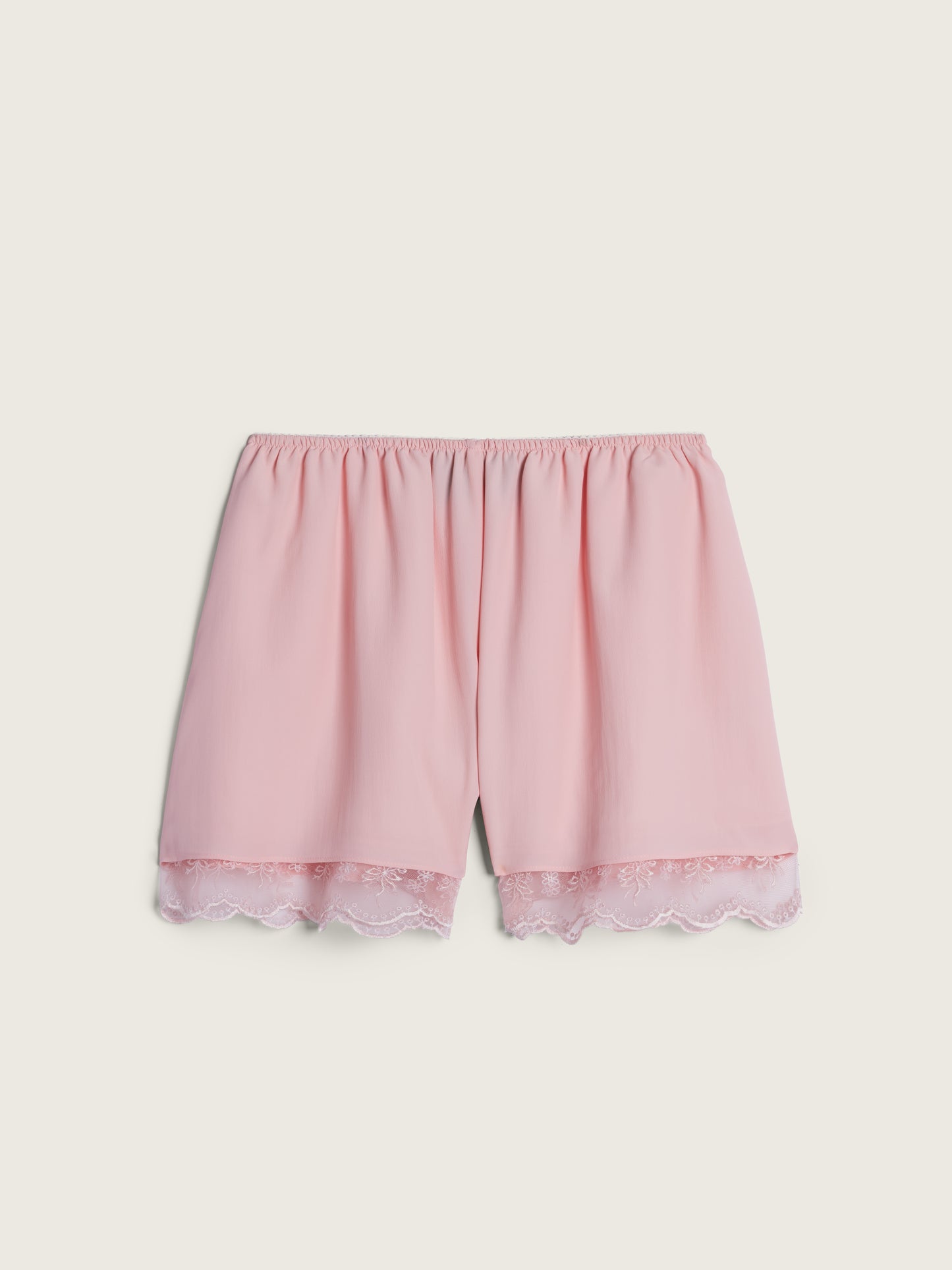 Lace Trim Negligee Shorts